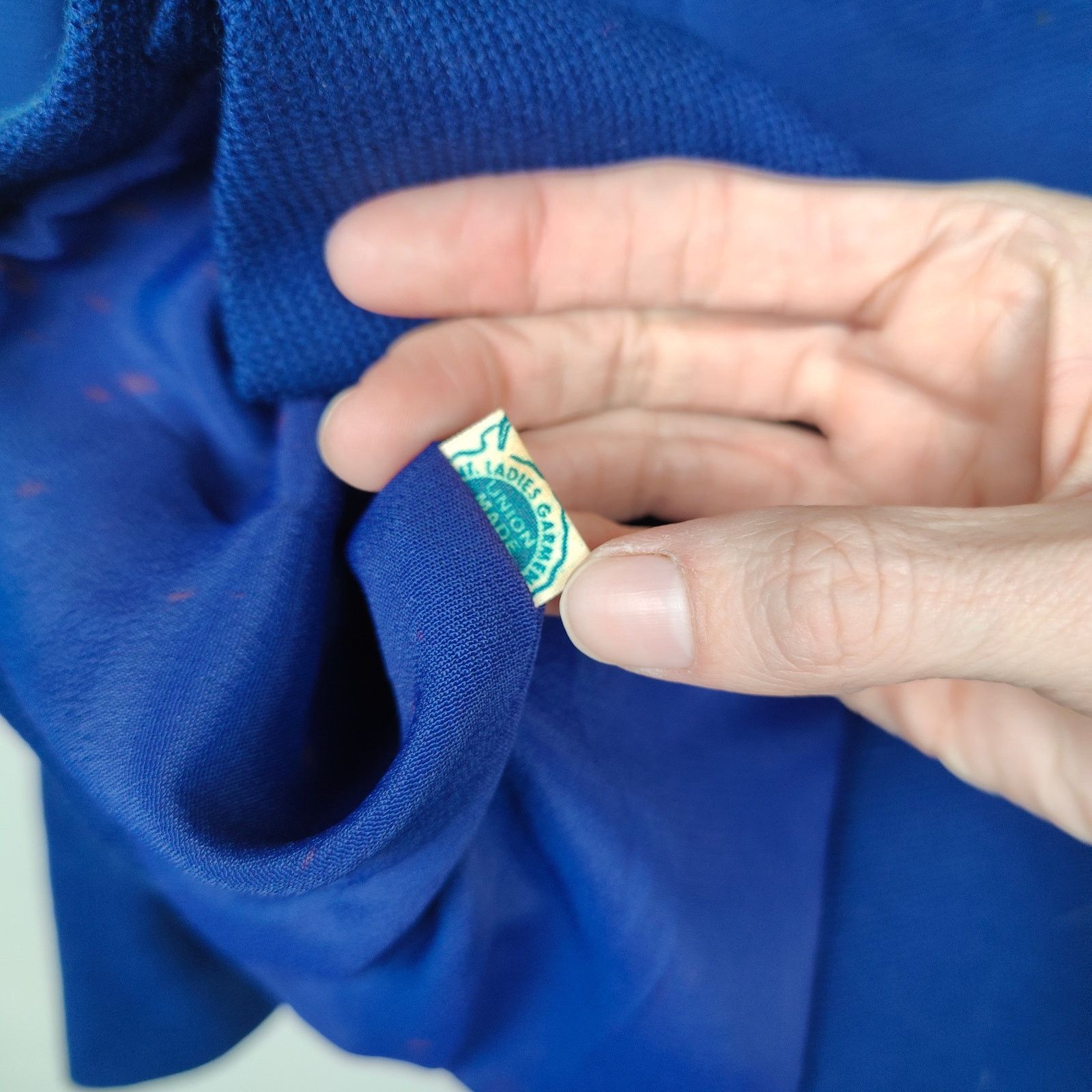 Other Vintage Hockanum Petit-Point Jacket Womens 6 Royal Blue Size M / US 6-8 / IT 42-44 - 7 Thumbnail