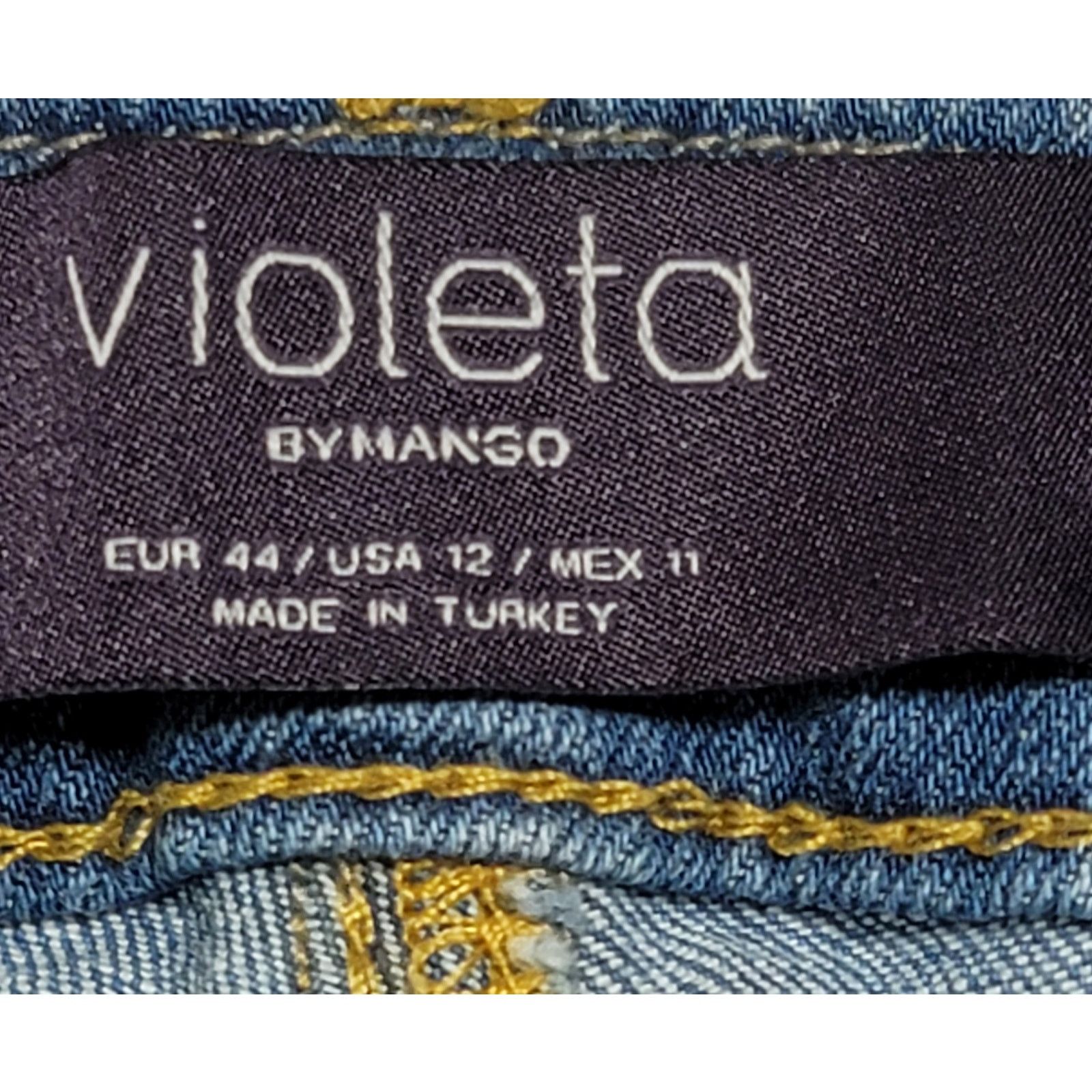 Other Violeta By Mango Stone Washed Braided Bermuda Shorts 12 Size 34" / US 12 / IT 48 - 4 Thumbnail