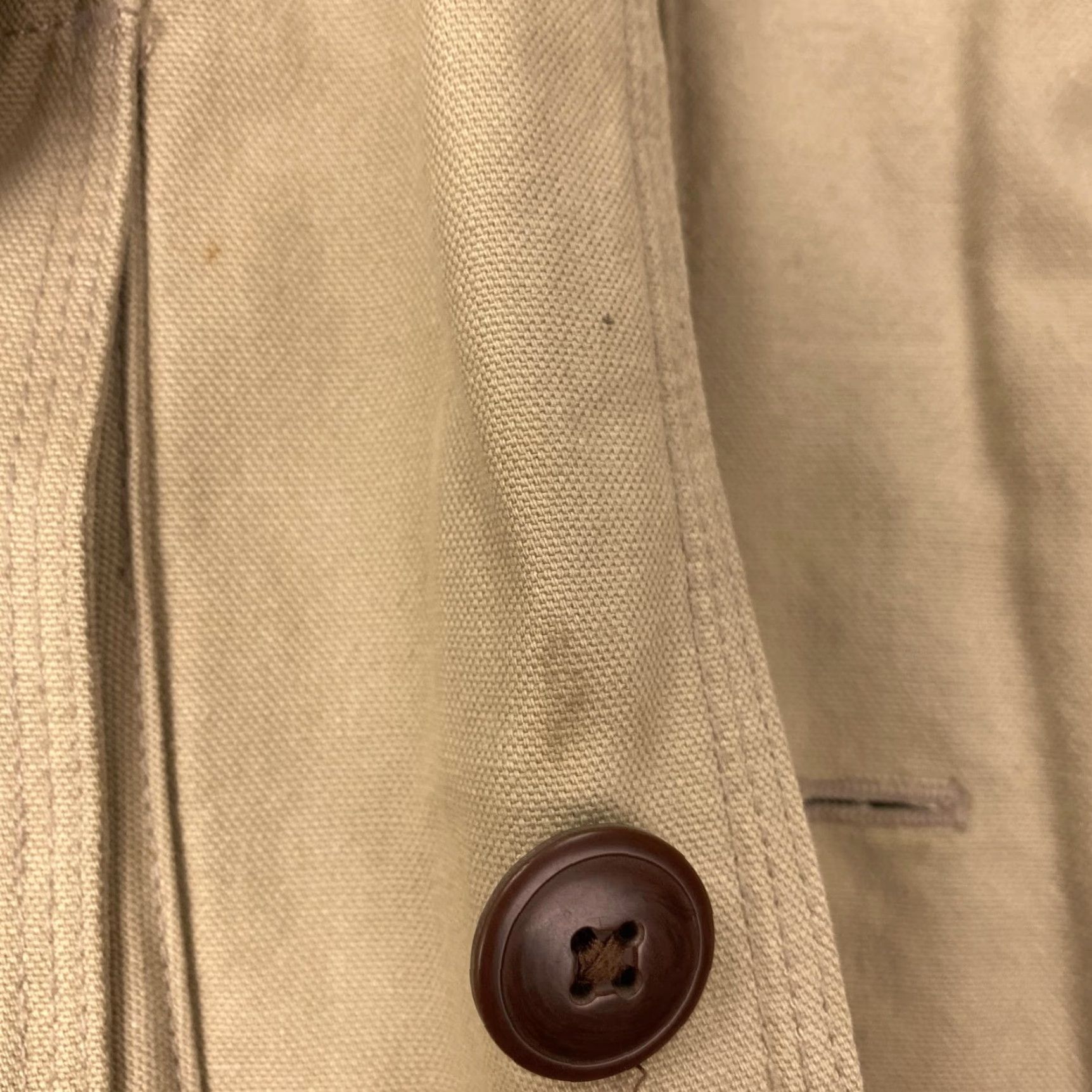 J.Crew J. Crew Oarsman Coat Mens M Beige Canvas Wool Liner Coat Jacket Overcoat Casual Travel Workwear Button Size US M / EU 48-50 / 2 - 6 Thumbnail