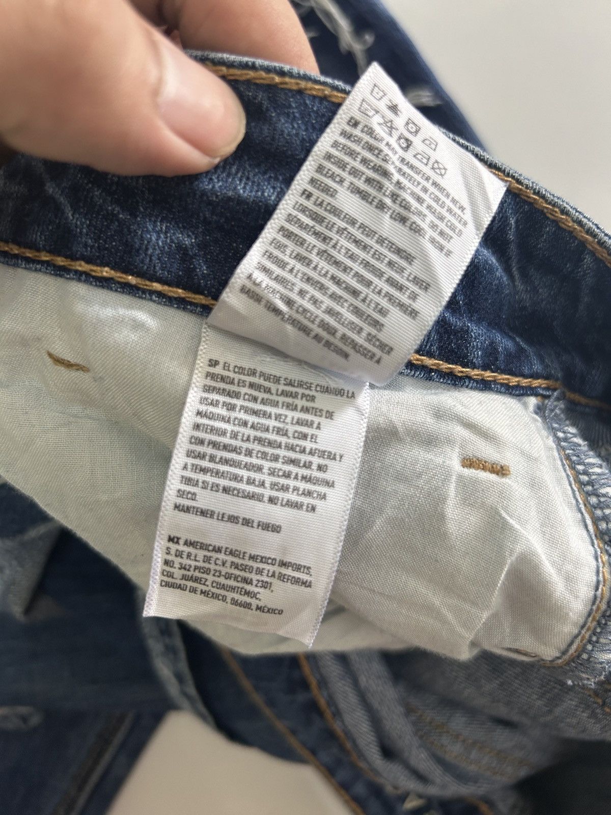 Japanese Brand × Vintage 💥Vintage Japanese Denim Ripped Jeans Size US 37 - 14 Thumbnail