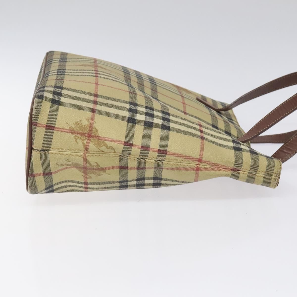Burberry Burberry Nova Check Tote Bag Pvc Leather Beige Size ONE SIZE - 3 Thumbnail