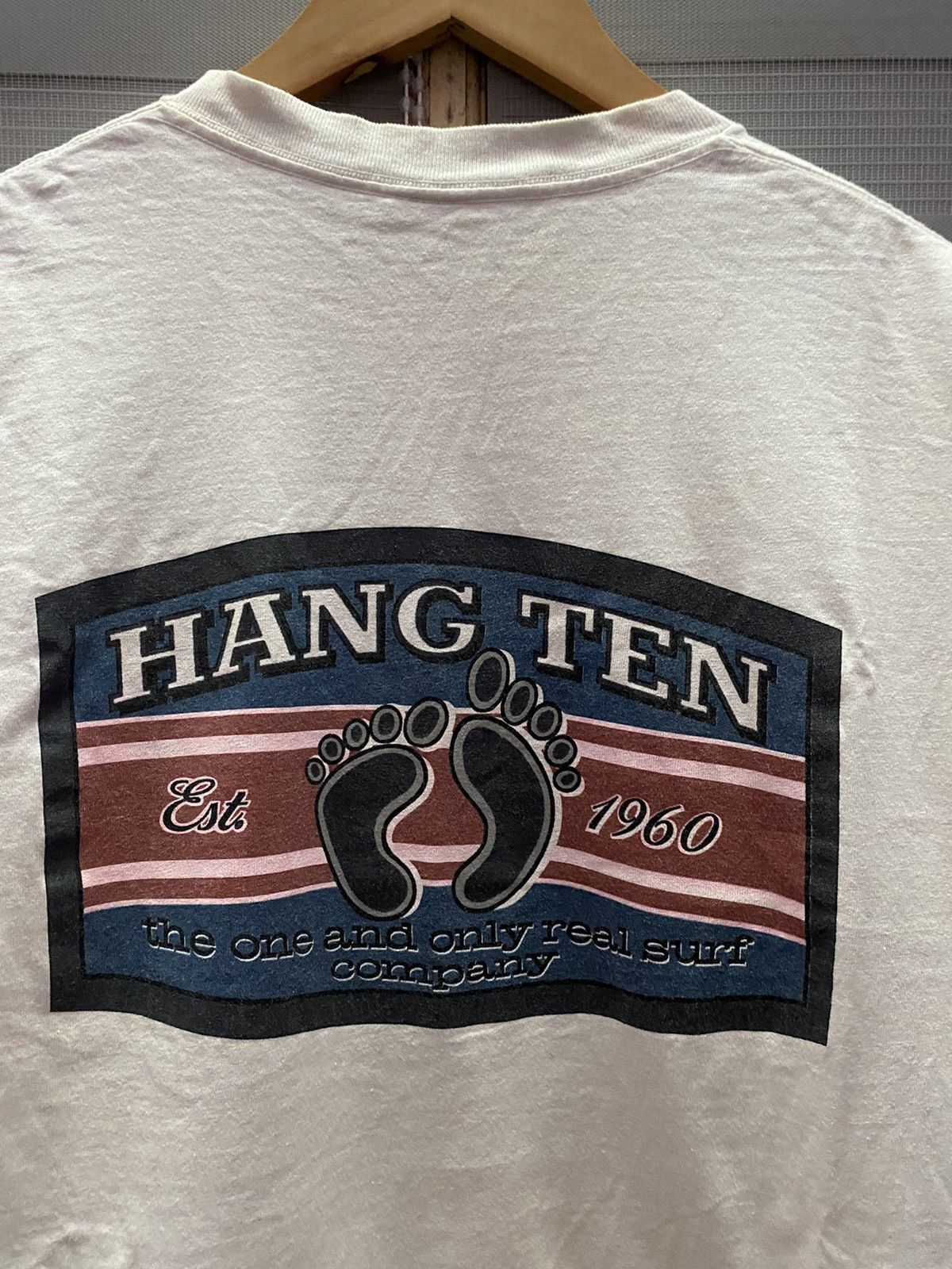 Hang Ten Vintage 90s Hang Ten Back Hit Tee Logo Printed Size US L / EU 52-54 / 3 - 2 Thumbnail