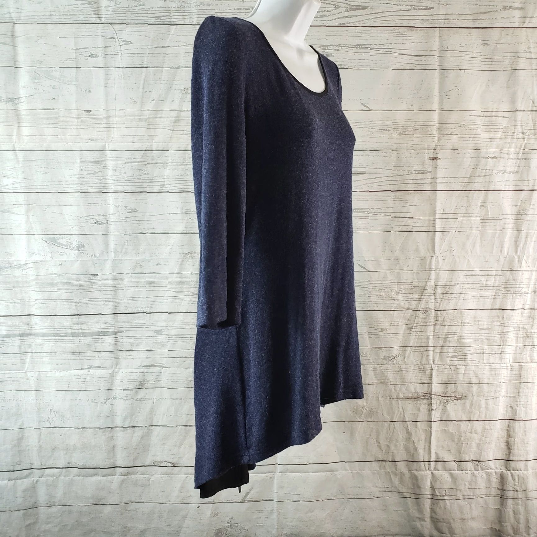 Joseph Ribkoff Joseph Ribkoff Women Tunic Top Blue 3/4 Sleeve Zip Back Size 4 Blouse Dressy Womens Size S / US 4 / IT 40 - 3 Thumbnail