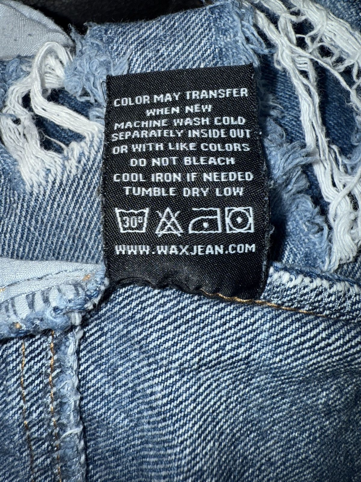 Other Wax Jean Collection Super Distressed High Rise Style Size M Size 30" / US 8 / IT 44 - 13 Thumbnail