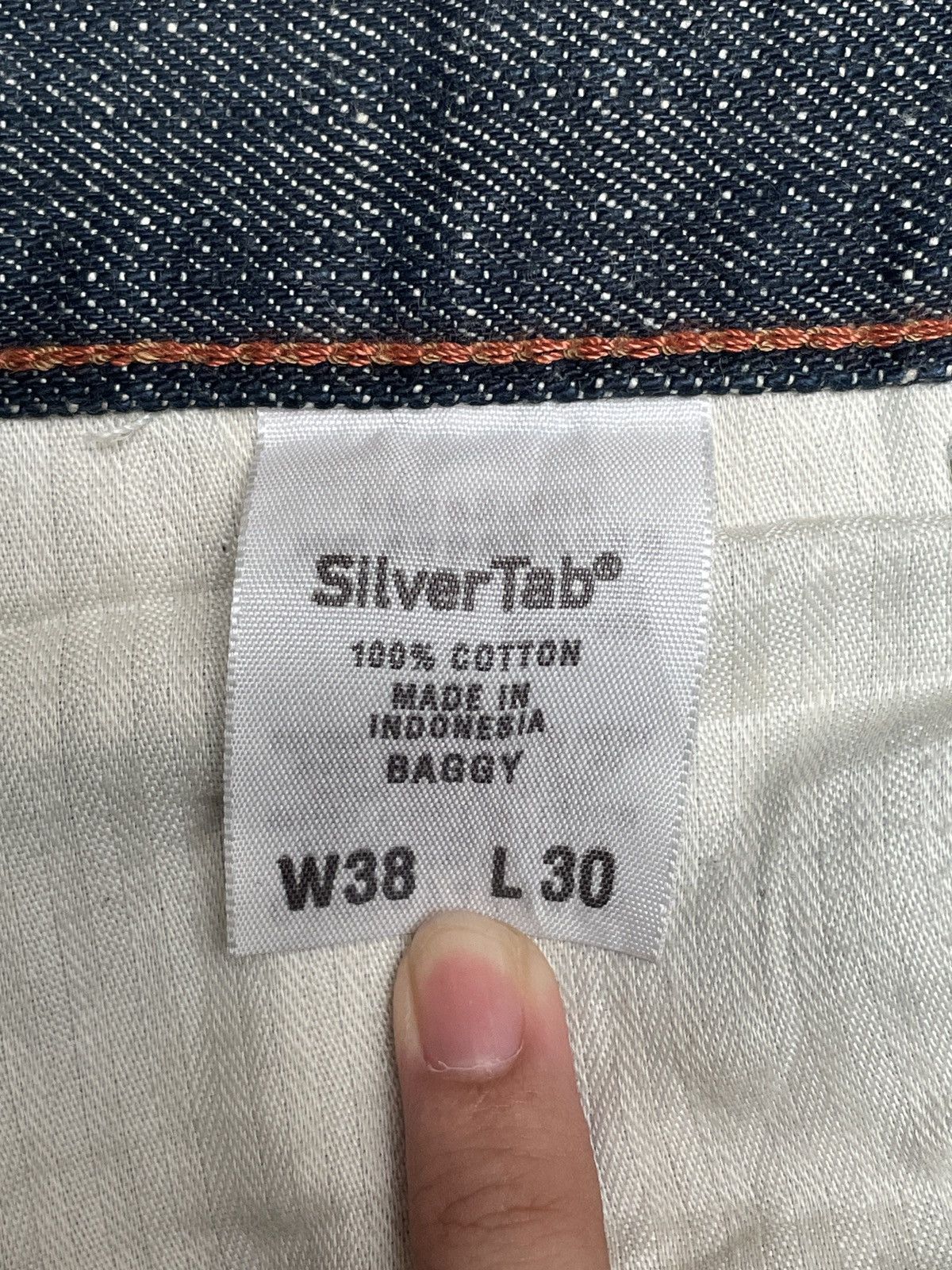 Levi's Rare Design Vintage Brand Levis SilverTab Baggy Jeans 2000s Size US 38 / EU 54 - 7 Thumbnail