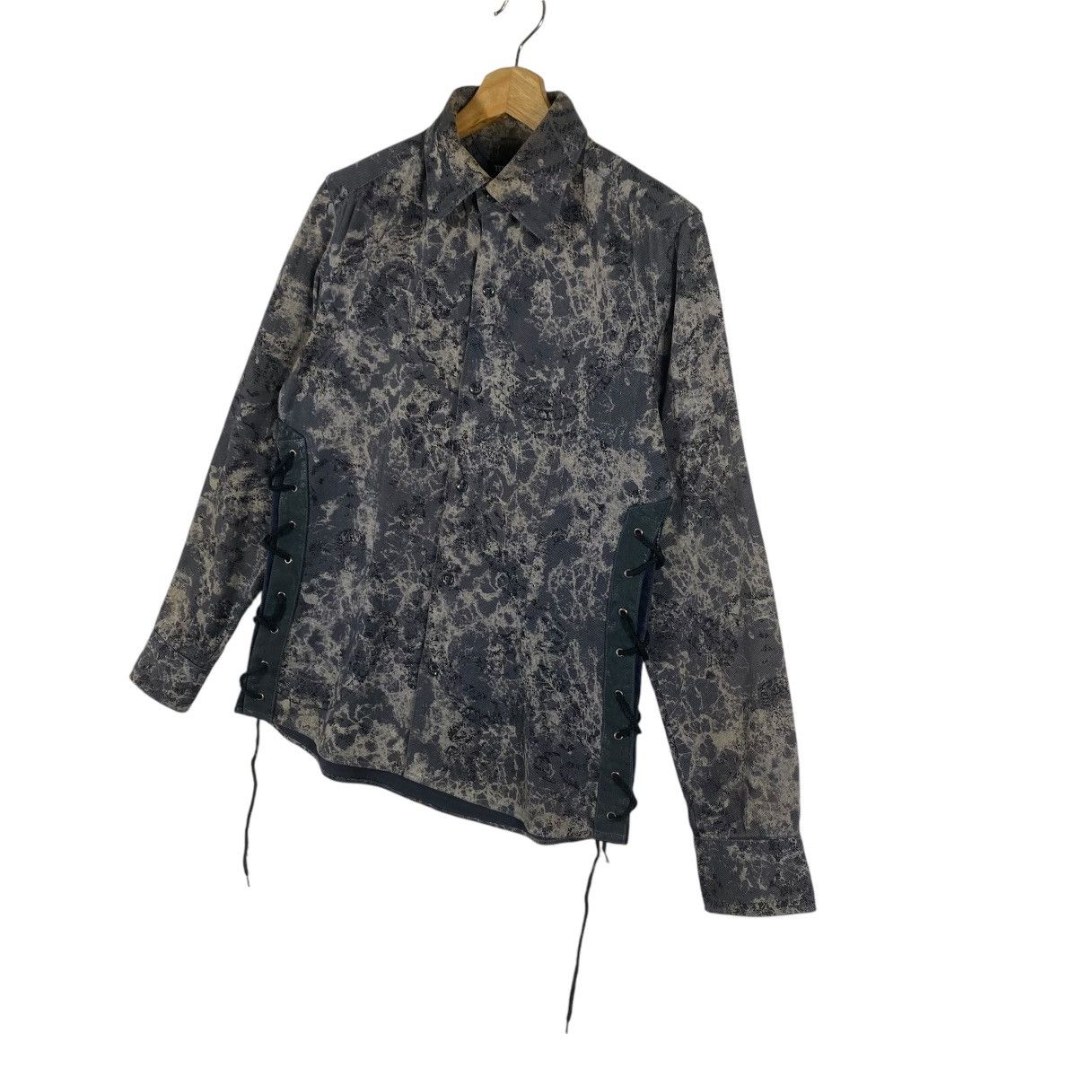 Le Grande Bleu (L.G.B.) × Tornado Mart Vintage Tornado Mart Tie Dye Shirt M Size Grey/Black Colour Size US M / EU 48-50 / 2 - 3 Thumbnail