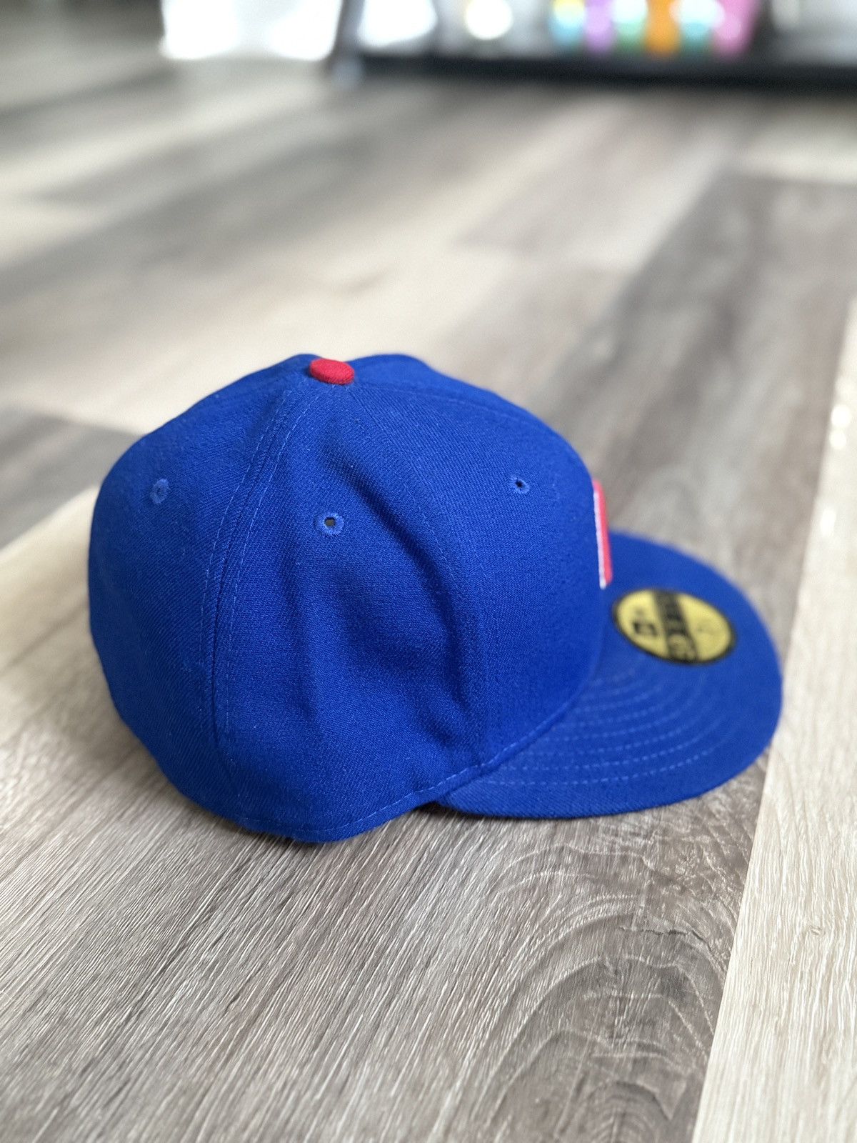 MLB × Vintage New Era Chicago Cubs Fitted Hat Size 7 1/2 59FIFTY MLB Cap Size 34 - 5 Thumbnail
