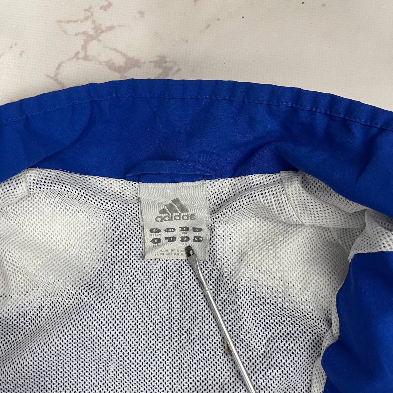 Adidas Adidas Vintage Blue Track Jacket Windbreaker Retro Jacket Size US XL / EU 56 / 4 - 6 Thumbnail