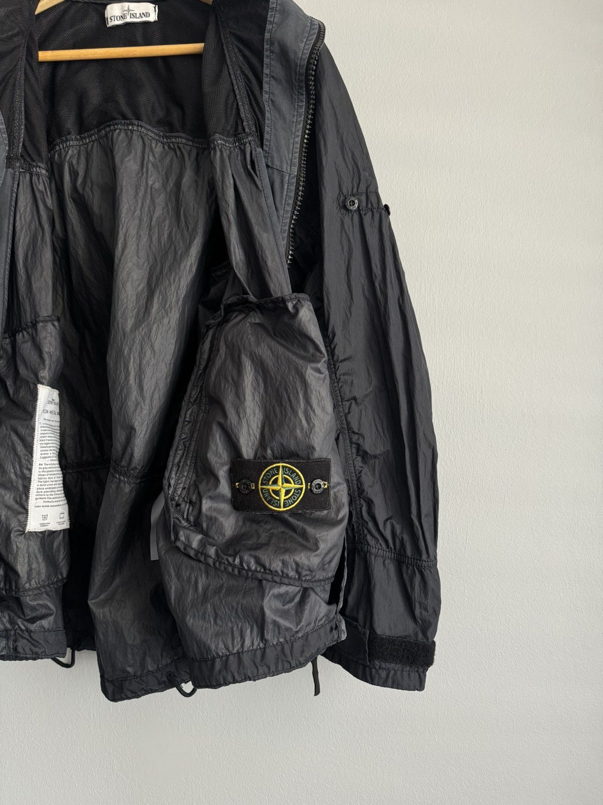 Stone Island Stone Island Black Navy Nylon Metal Watro Shimmer Jacket Size US XL / EU 56 / 4 - 13 Thumbnail
