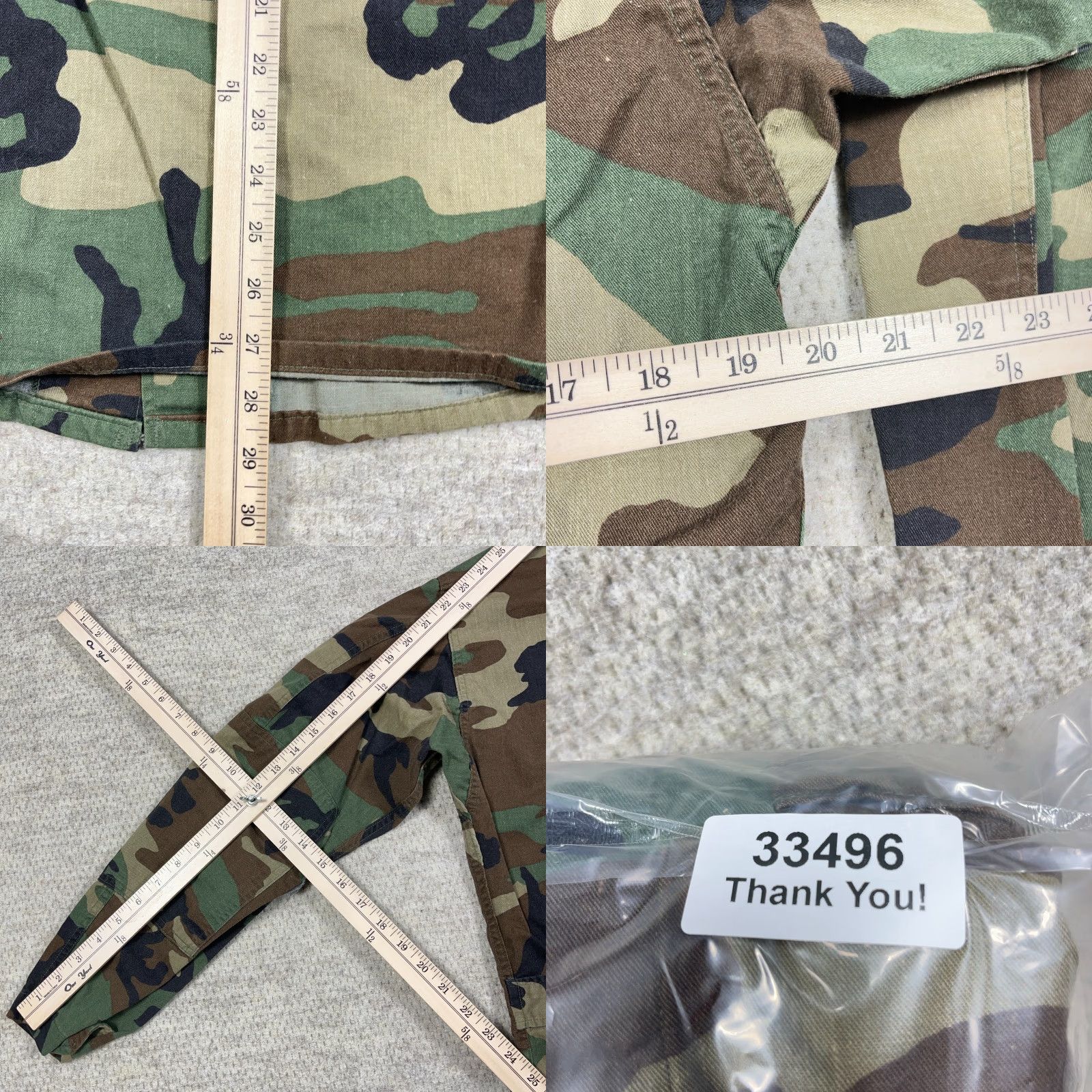 Vintage VINTAGE Military Field Jacket Mens Small Woodland Camo Coat Ripstop Unlined 90s Y2K Camouflage Jacket Mens Small Green 40 in Chest Wool? Size US S / EU 44-46 / 1 - 8 Thumbnail