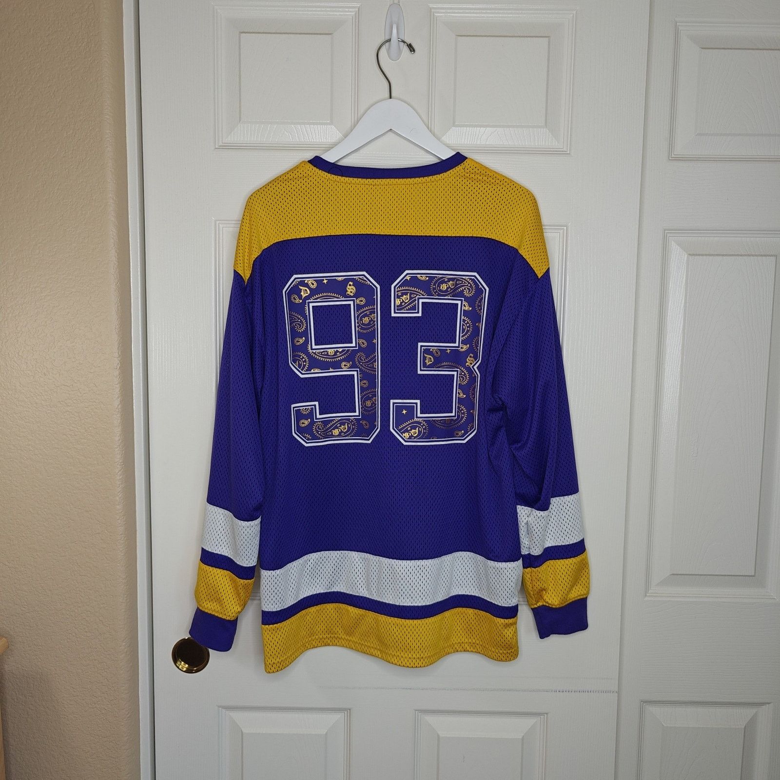 Snoop Dogg Dogg Supply by Snoop Dogg V-Neck Mesh Hockey Jersey sz M Size US M / EU 48-50 / 2 - 3 Thumbnail