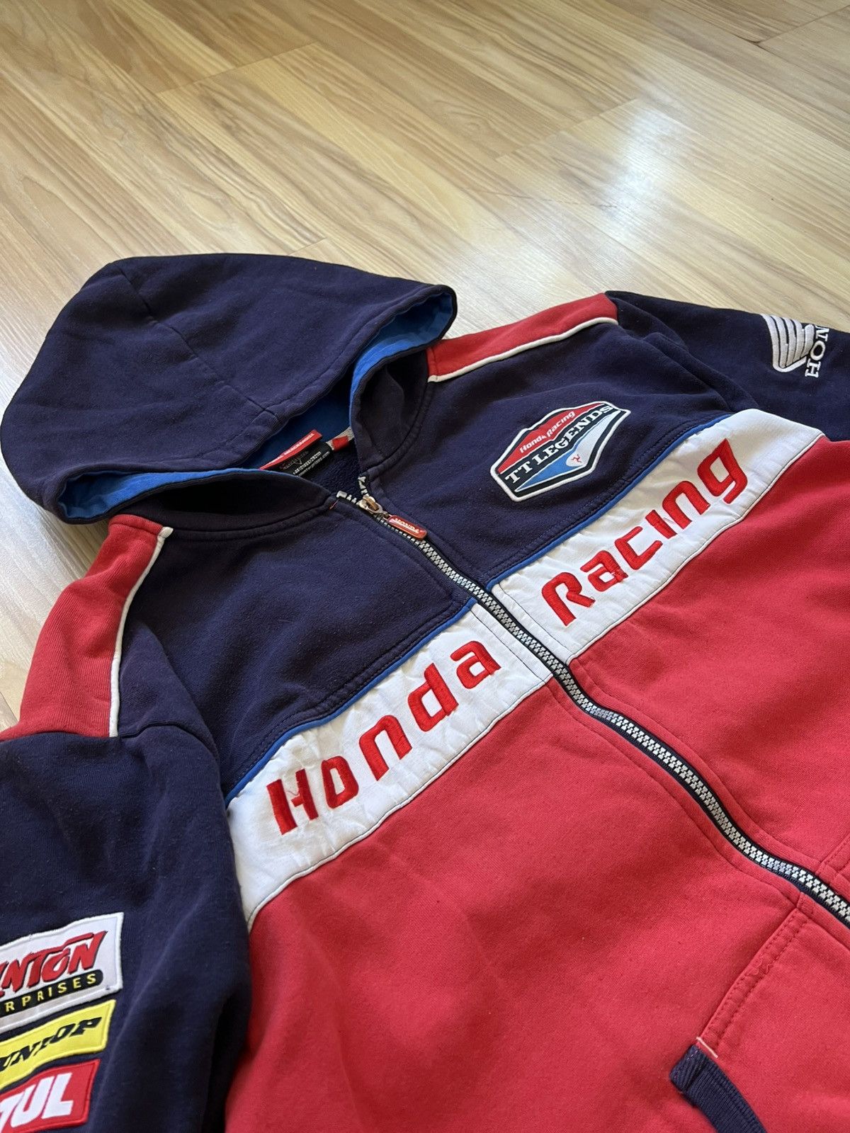 Honda Vintage Honda Racing Zip Hoodie Size US XL / EU 56 / 4 - 7 Thumbnail