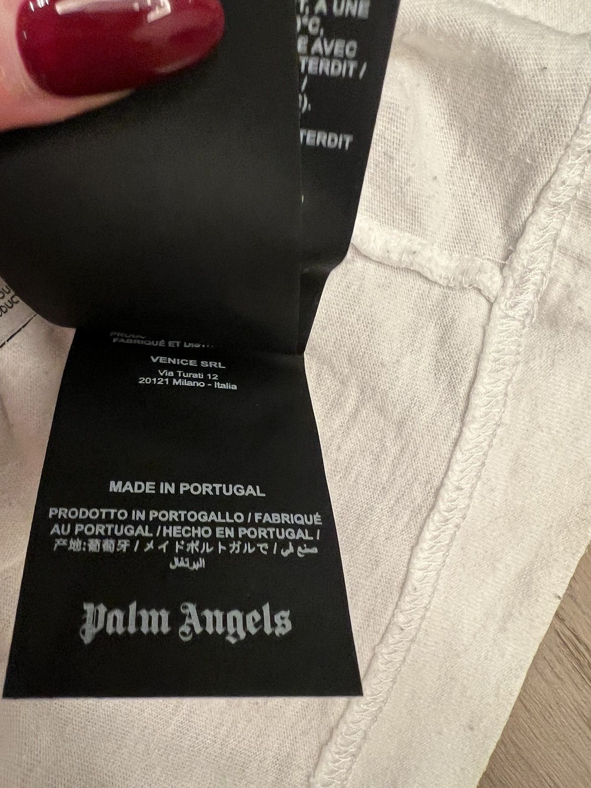 Palm Angels Palm Angels Logo T Shirt Size US L / EU 52-54 / 3 - 7 Thumbnail