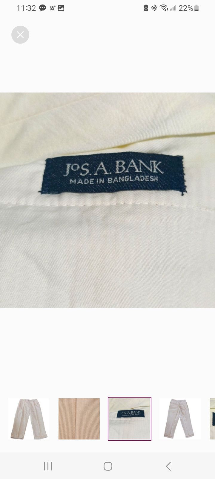 Jos. A. Bank Jos. A. Bank Seersuckle Striped Pants Size US 34 / EU 50 - 3 Thumbnail