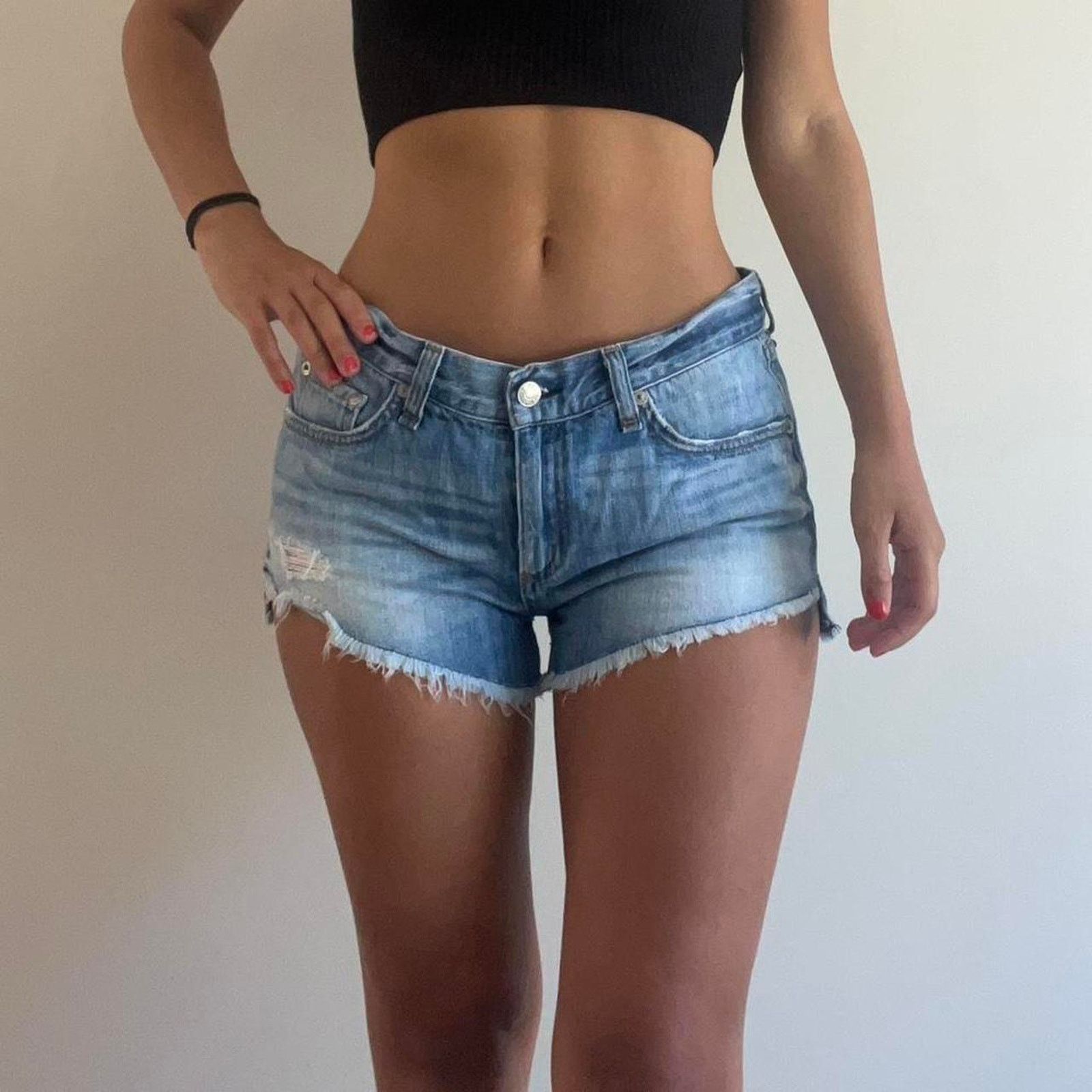 Rag & Bone Light blue denim jean short RAG&BONE 27 Size 27" / US 4 / IT 40 - 1 Thumbnail
