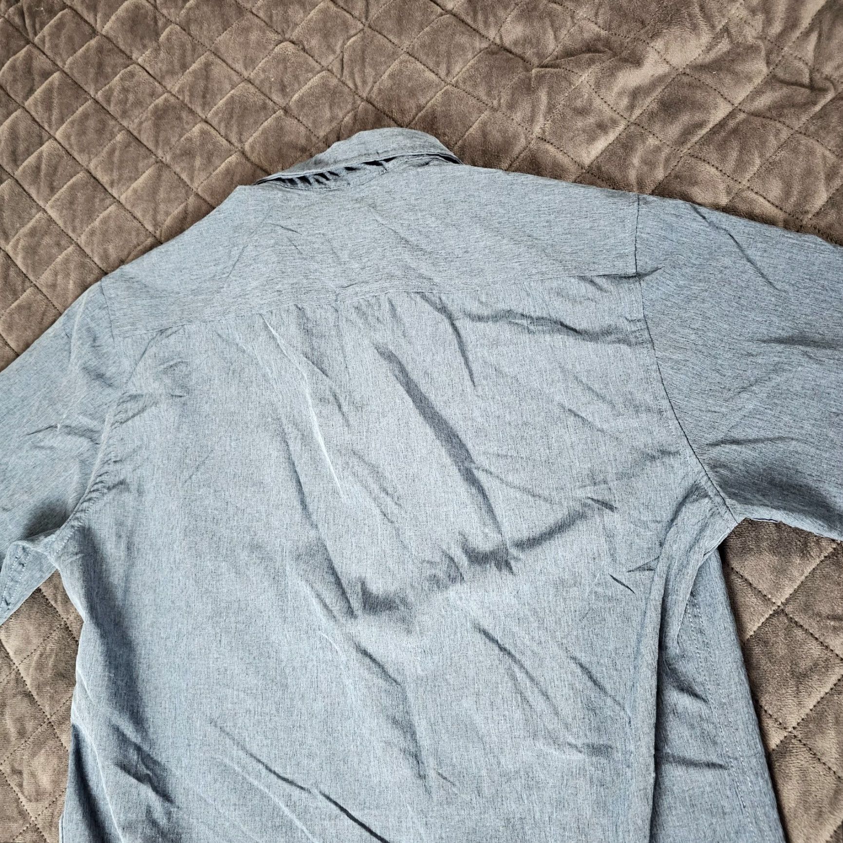 D.Exterior Subculture Button-Down Shirt for Men Small Blue Exterior Gray Short Sleeve Size US S / EU 44-46 / 1 - 7 Thumbnail
