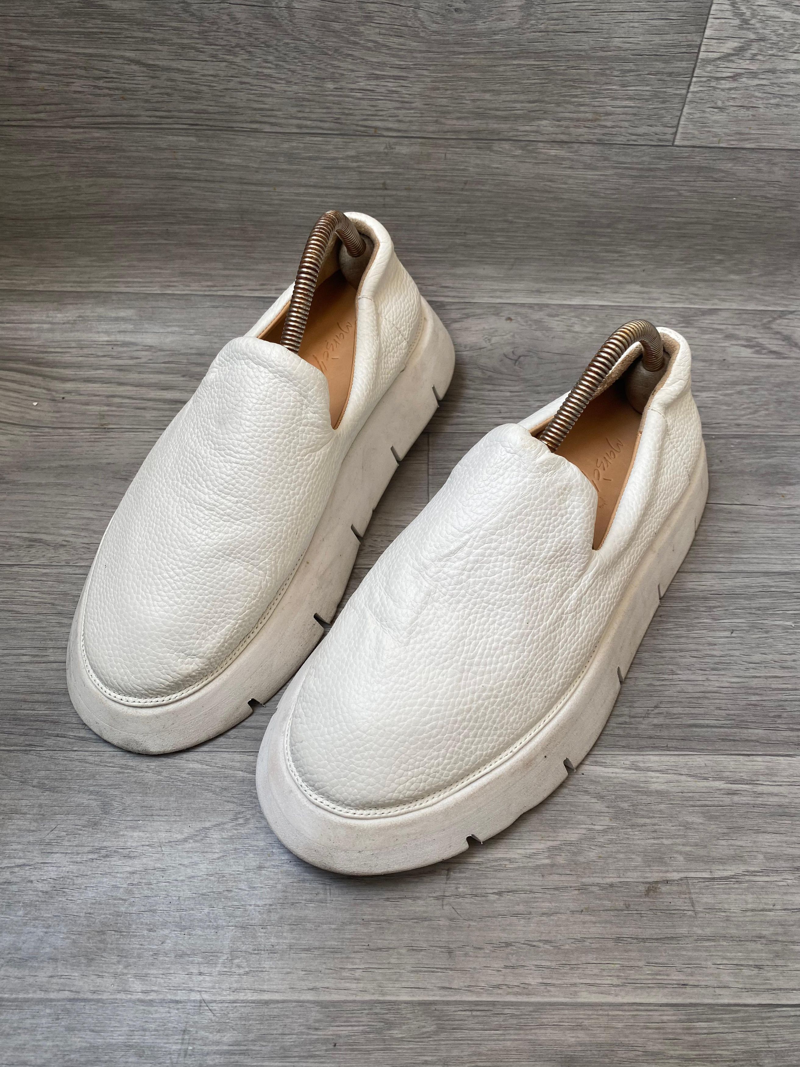 Marsell Marsell Slip On White Leather Sneakers Sz 38 Size US 5.5 / EU 38 - 8 Thumbnail