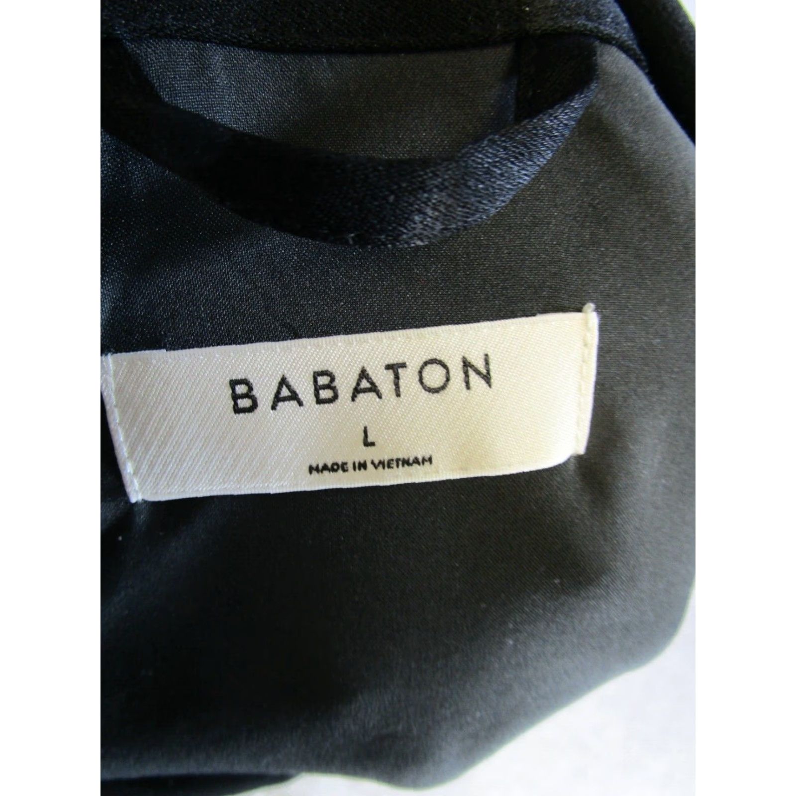 Vintage VINTAGE Babaton Shirt Womens L Black Blouse Button Collar Long Sleeve Knit Polyester Barbaton Womens Matched? Size L / US 10 / IT 46 - 3 Thumbnail