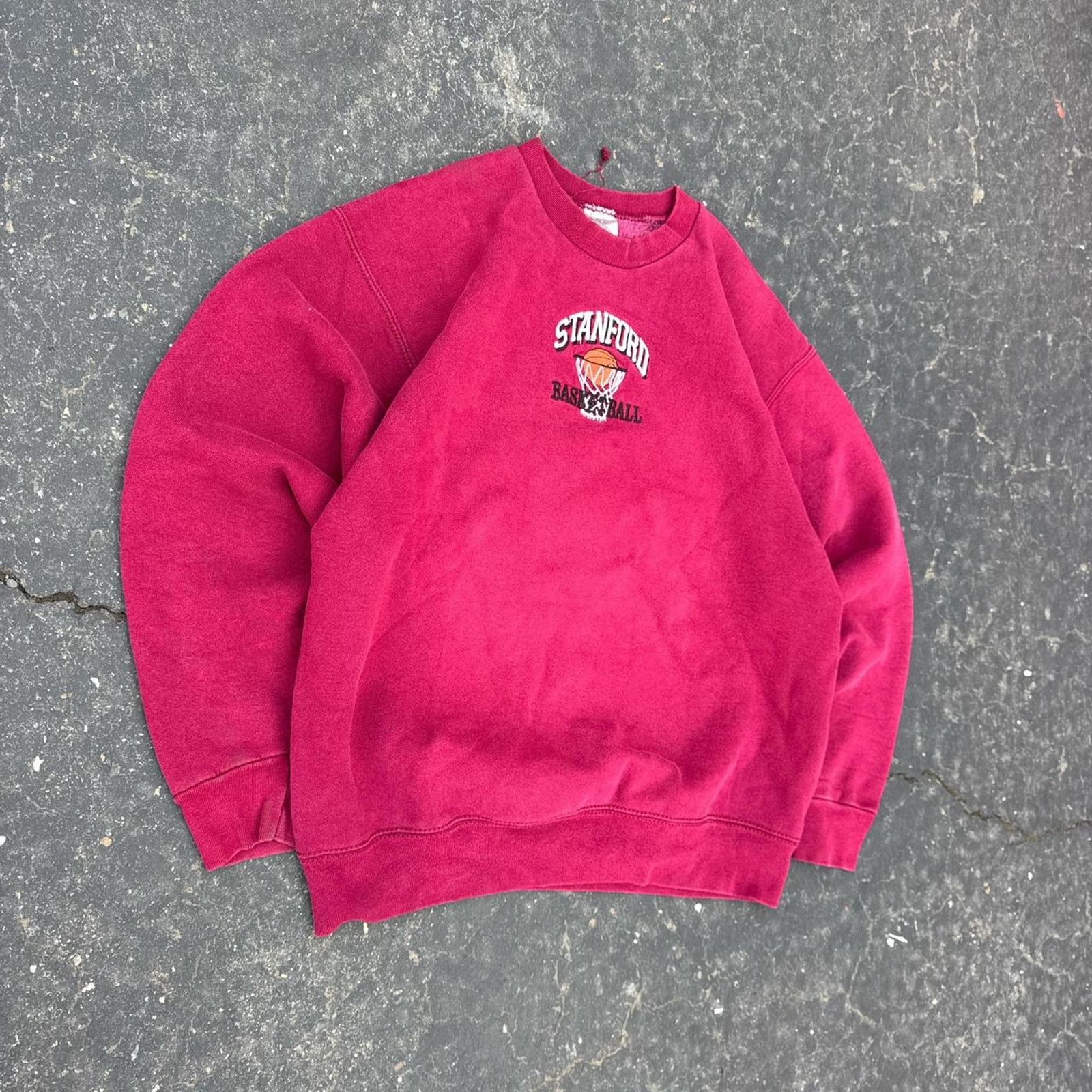 Fruit Of The Loom Vintage 90s Stanford Basketball Crewneck – Size Large Size US L / EU 52-54 / 3 - 2 Thumbnail