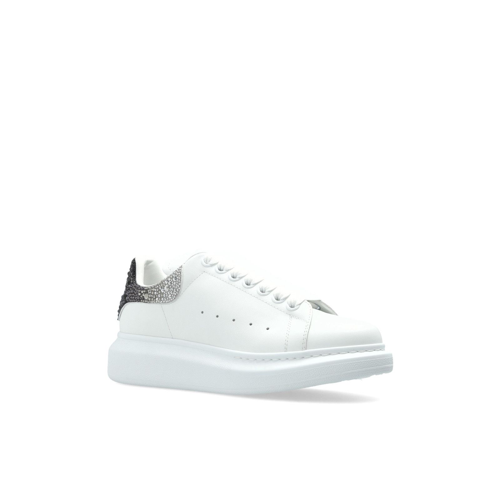 ALEXANDER MCQUEEN Oversized $990 Women's White/Gray Crystal