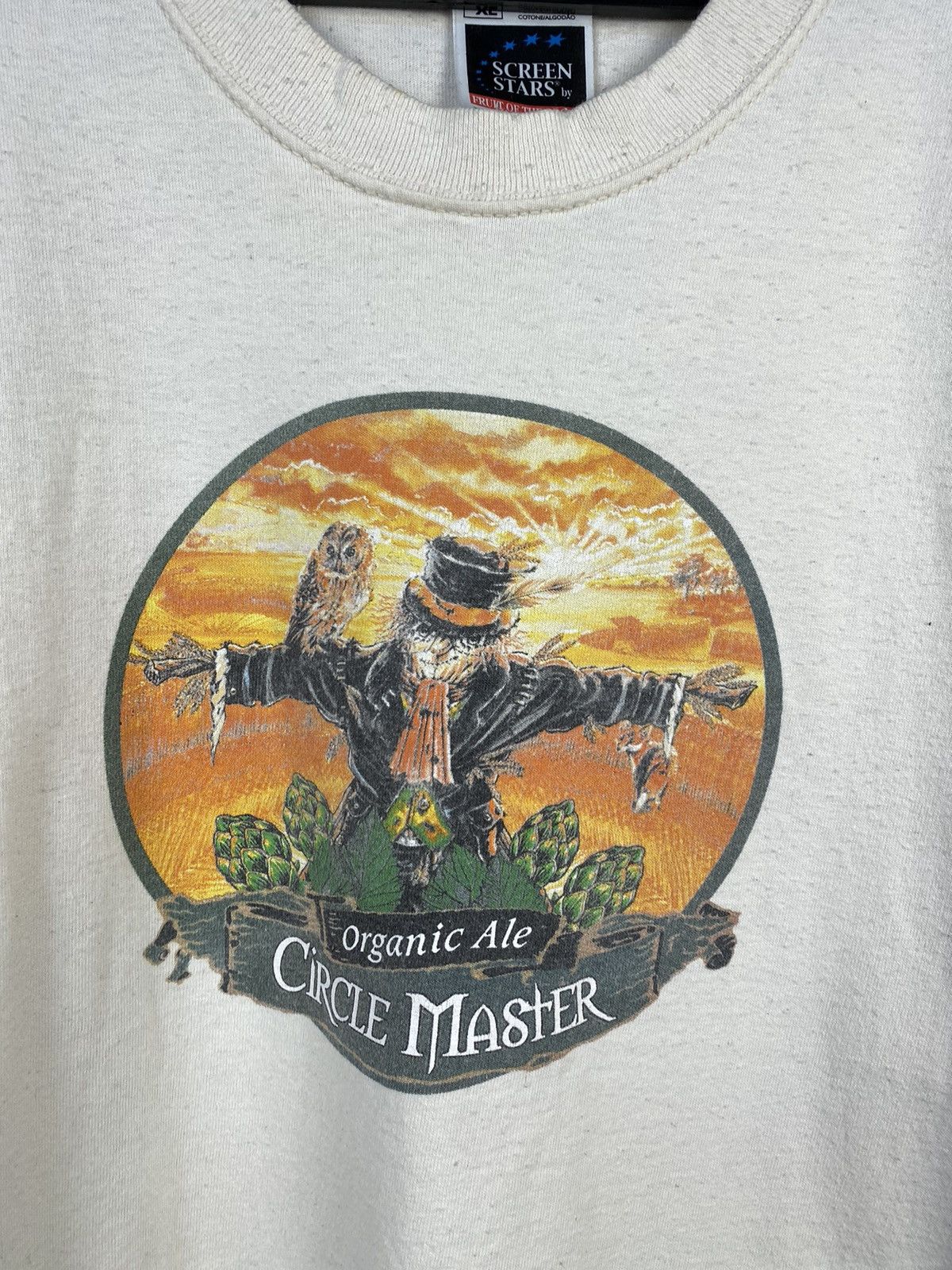 Vintage Vintage Scarecrow Organic Ale Circle Master Beer Art Tee rar Size US XL / EU 56 / 4 - 2 Thumbnail