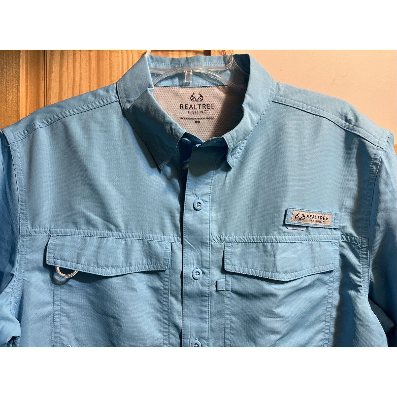 Realtree RealTree Shirt M Blue Vented Fishing Hiking Outdoors Mens SS Size US M / EU 48-50 / 2 - 4 Thumbnail