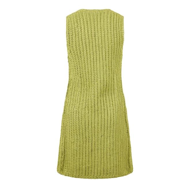 Bottega Veneta Bottega Veneta Mini Slip Dress in Green Size M / US 6-8 / IT 42-44 - 1 Preview