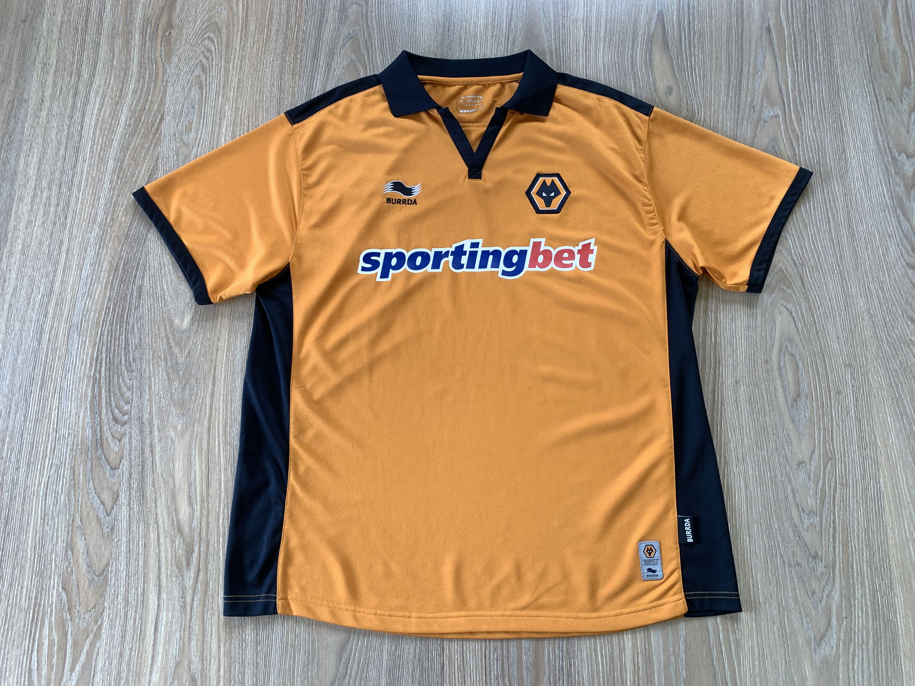 Vintage Vintage Burda Wolves Home Shirt 2010-2011 Size US XL / EU 56 / 4 - 3 Thumbnail