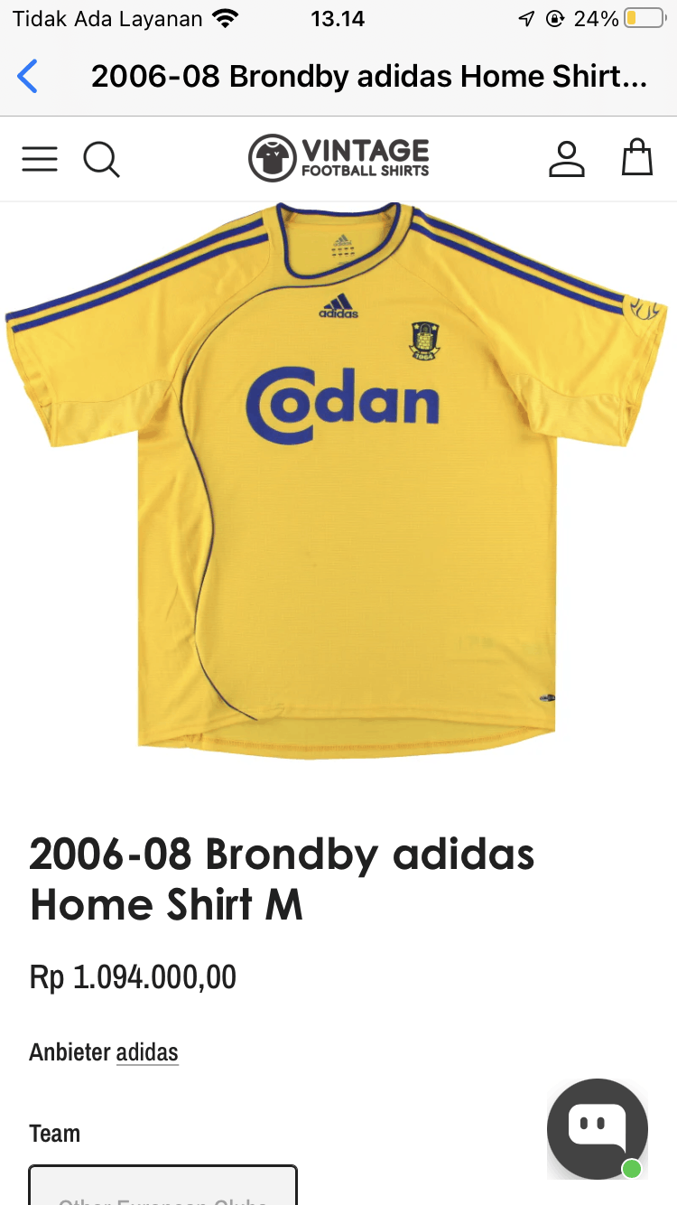 Adidas Adidas 2006-07 Brondby adidas Home Shirt M Vintage Football Size US M / EU 48-50 / 2 - 16 Thumbnail