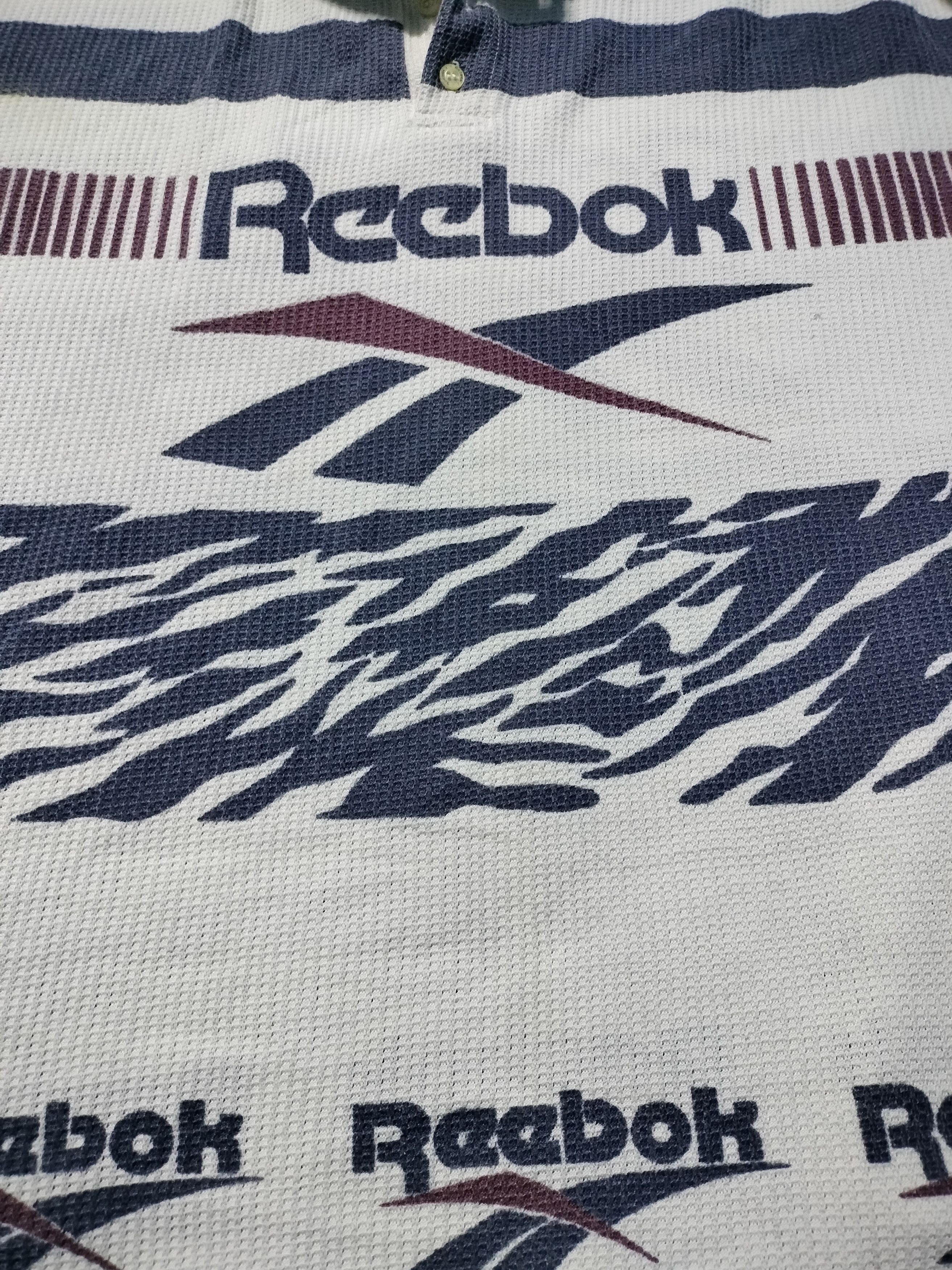 Reebok × Vintage vintage 90s REEBOK shirt big logo Size US XL / EU 56 / 4 - 5 Thumbnail