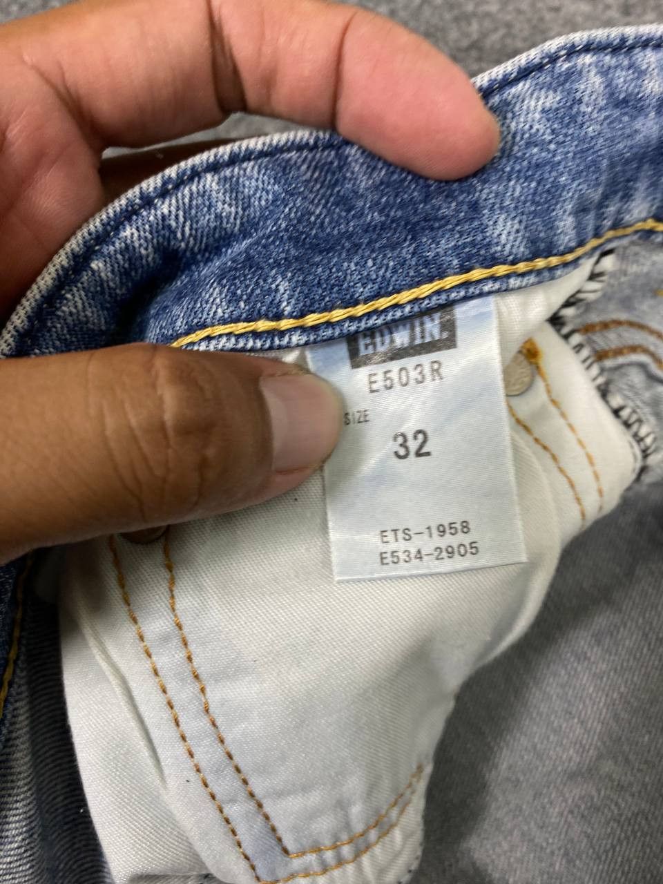 Edwin vintage edwin japan distressed denim Size US 35 - 13 Thumbnail