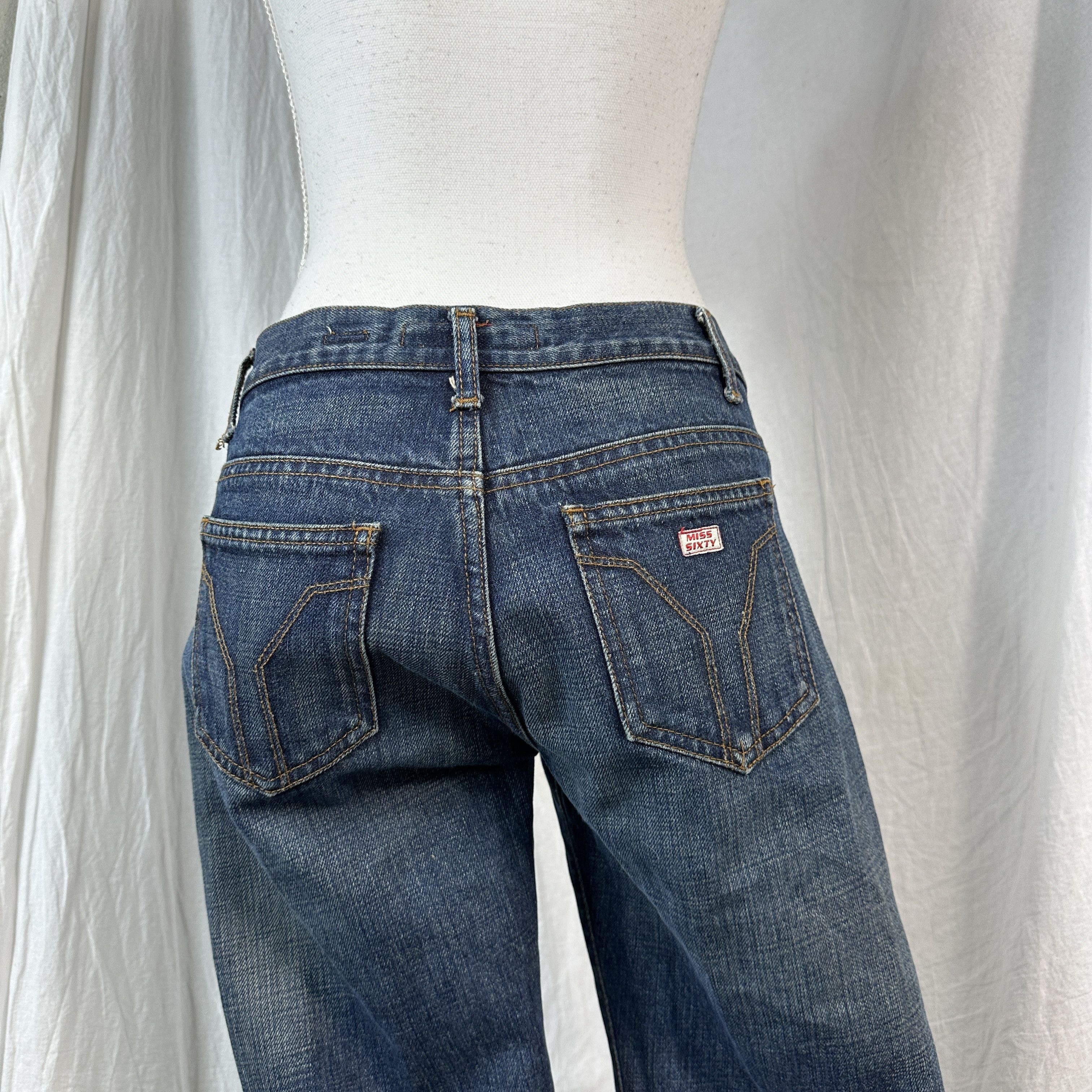 Miss Sixty × Vintage Vintage Denim Casual Miss Sixty Flared Y2K Jeans Size 25" / US 0 / IT 36 - 7 Thumbnail