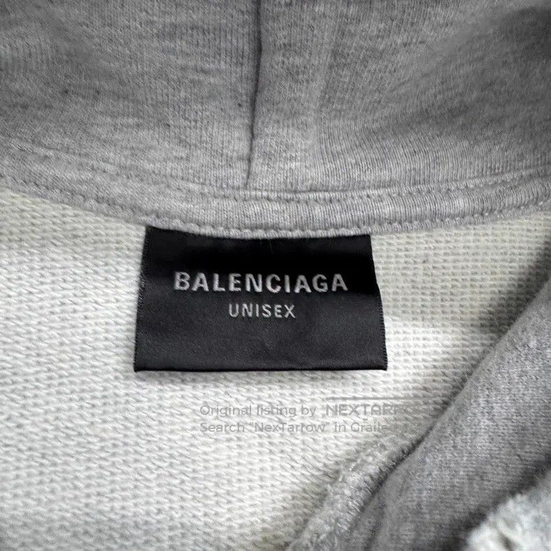 Balenciaga Balenciaga Gray Hooded Sweatshirt Size US L / EU 52-54 / 3 - 2 Thumbnail