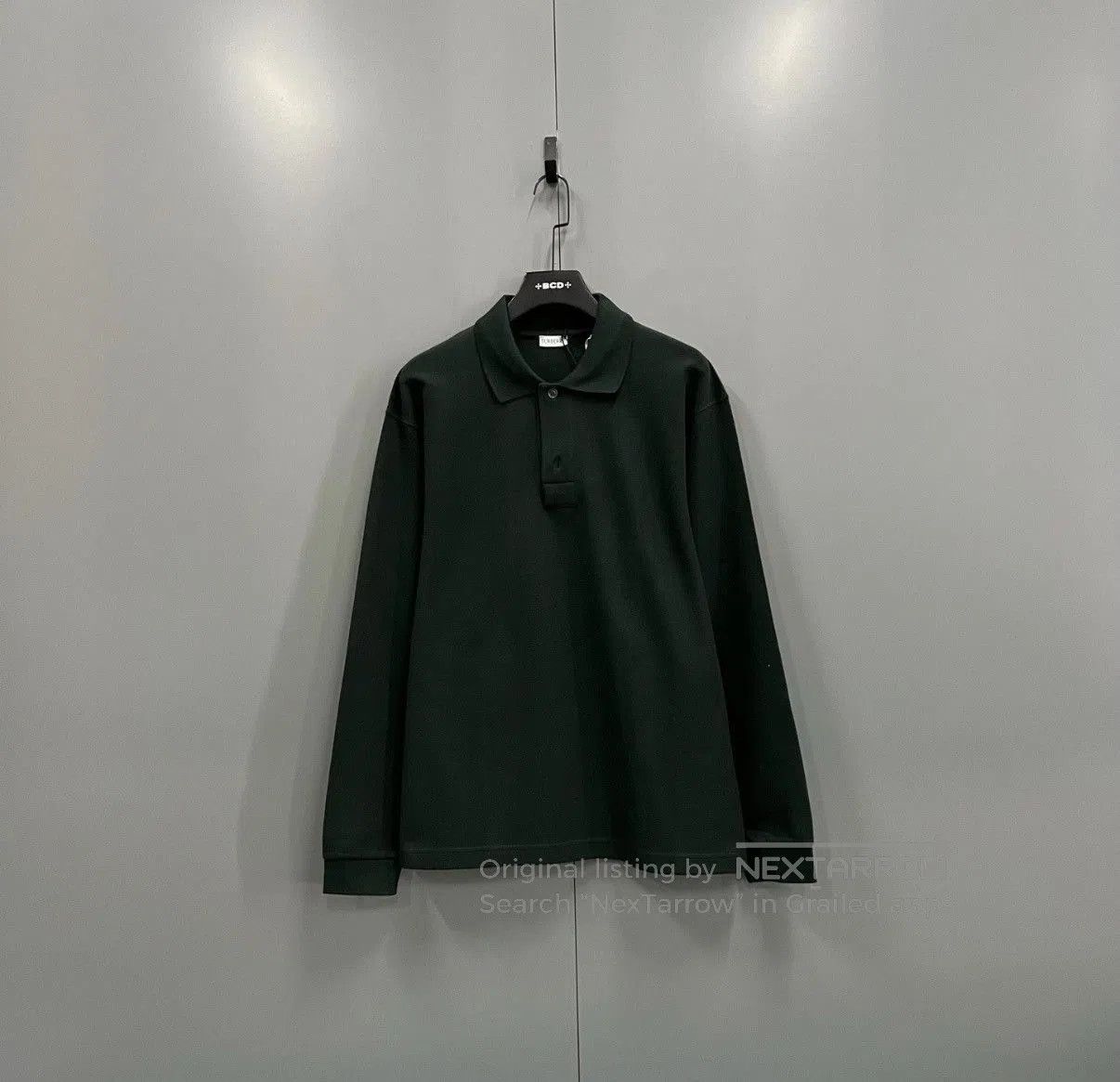 Burberry Green Long Sleeve Polo Shirt Size M. Size US M / EU 48-50 / 2 - 1 Thumbnail