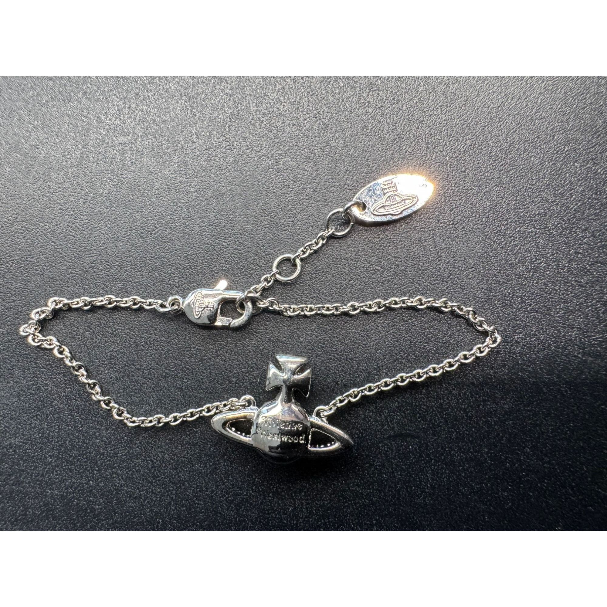Vivienne Westwood Vivienne Westwood Mini Bas Relief Chain Bracelet Size ONE SIZE - 2 Thumbnail