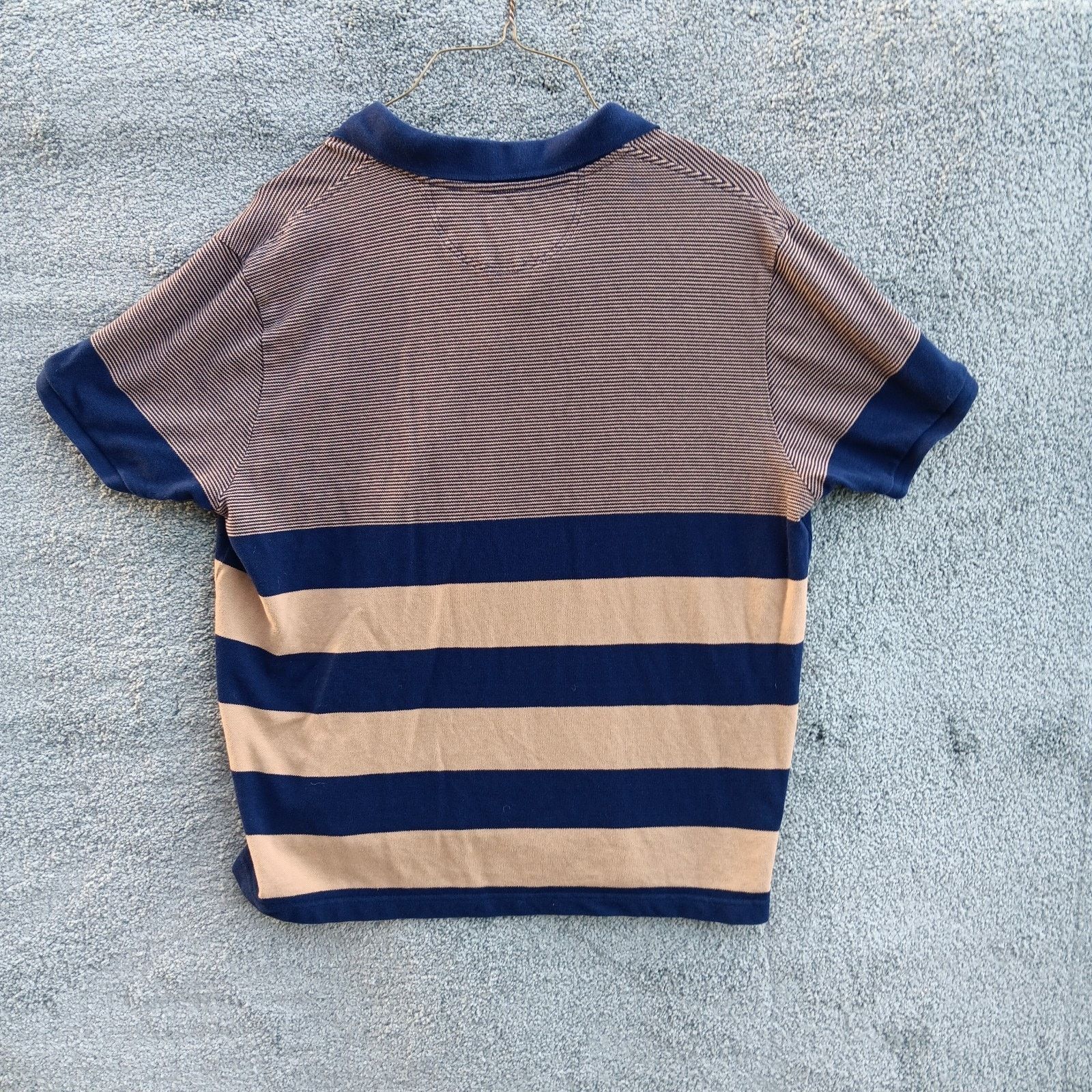 U.S. Polo Assn. U.S. Polo Assn Men’s Preppy Rugby Polo Shirt Navy Tan Large Size US L / EU 52-54 / 3 - 4 Thumbnail