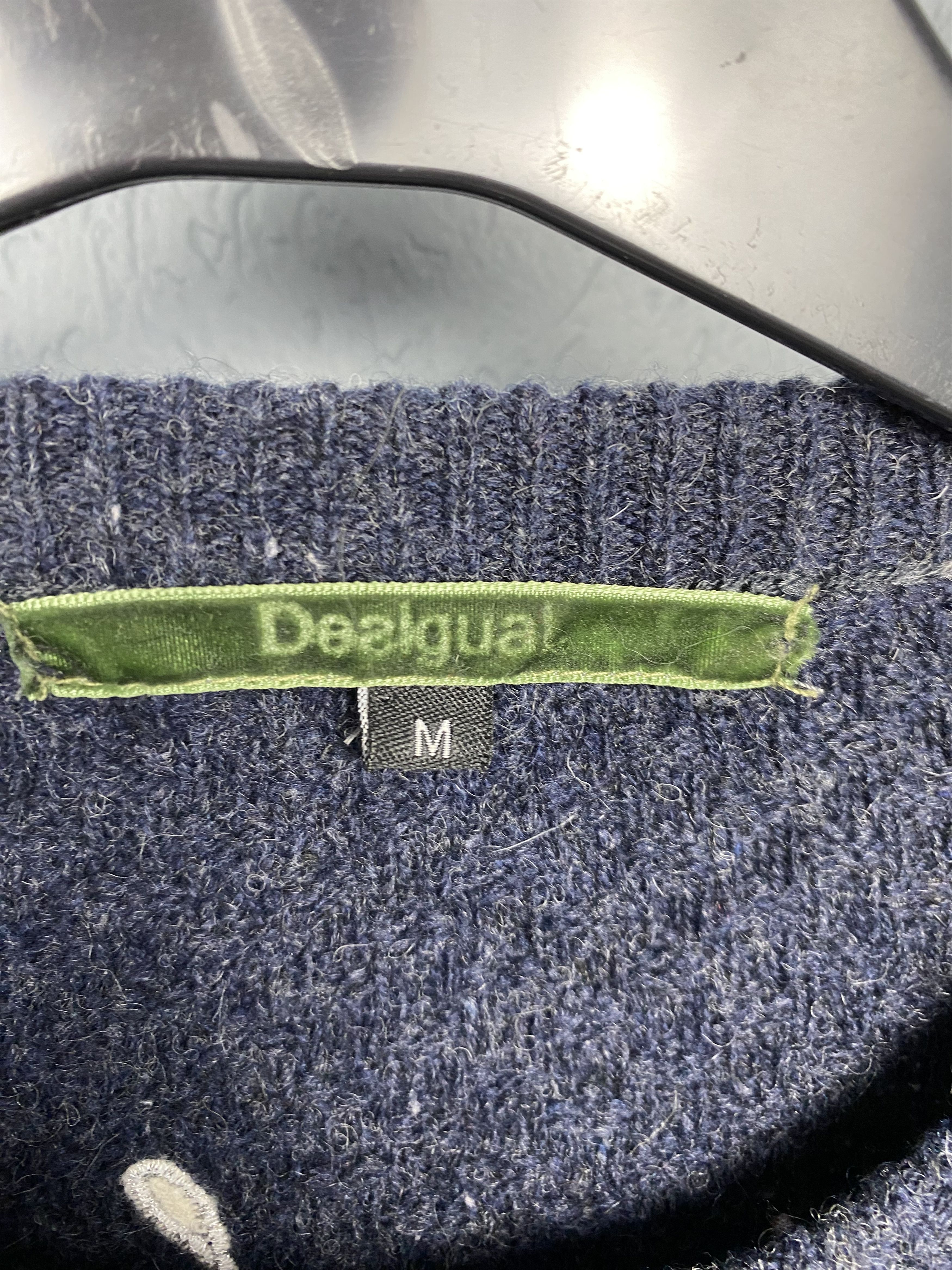 Desigual Desigual Womens Wool Knit Crew Neck Sweater Size M / US 6-8 / IT 42-44 - 4 Thumbnail