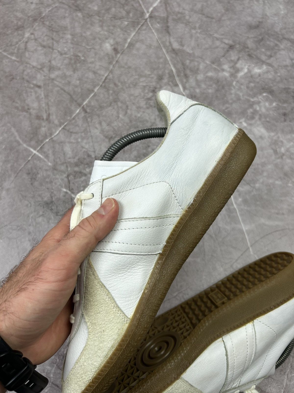 Vintage BW Sport Shoes Vintage Leather Sneakers Shoes Bundeswehr Size US 9 / EU 42 - 13 Thumbnail
