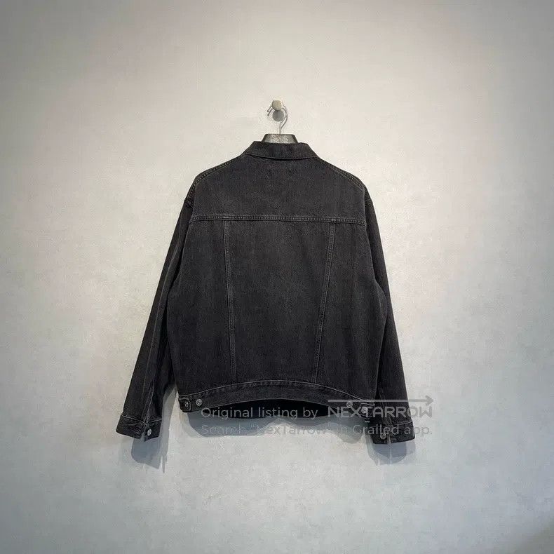 Balenciaga Balenciaga Red Embroidered Logo Denim Jacket Size US S / EU 44-46 / 1 - 2 Thumbnail