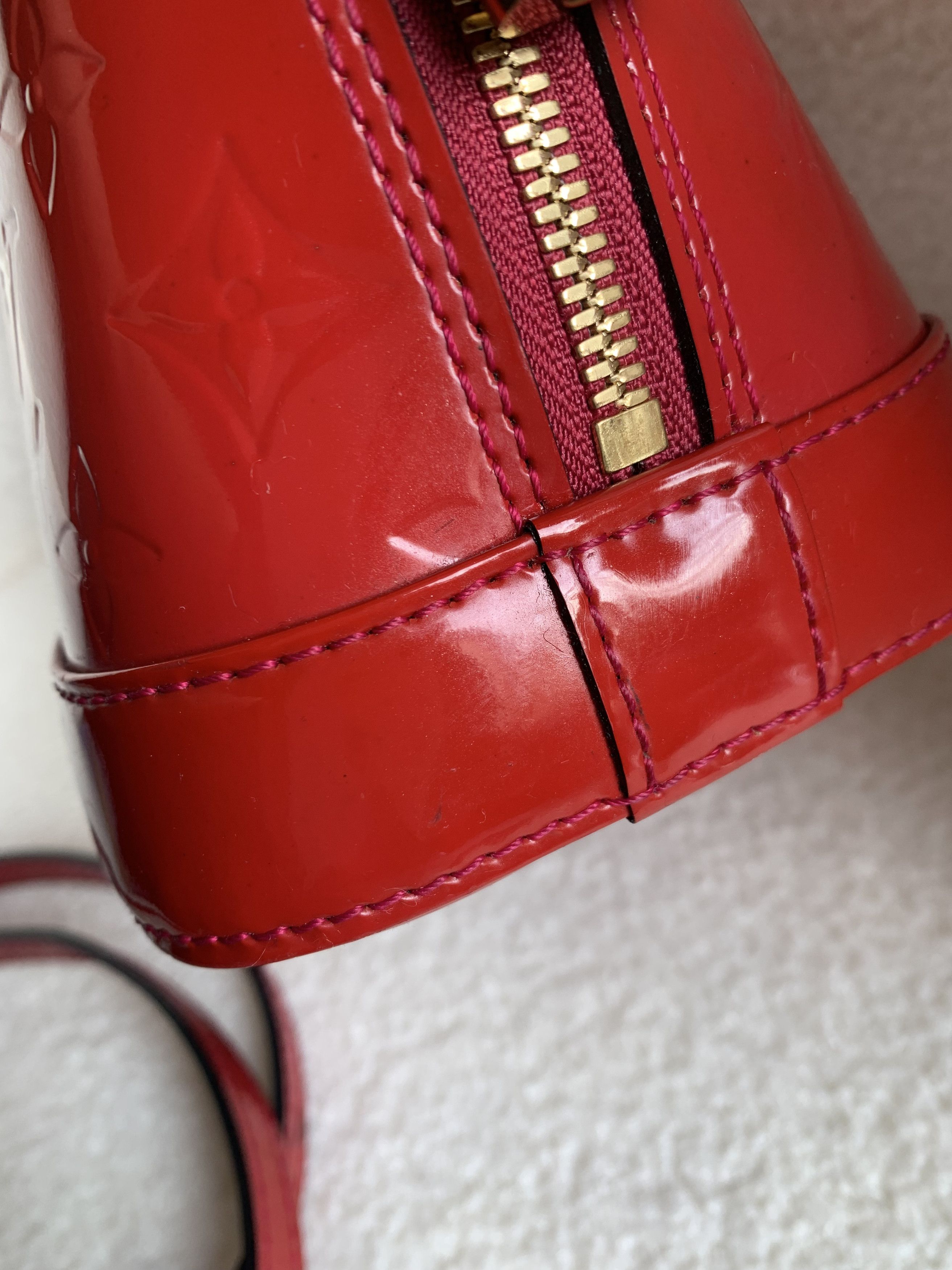 Louis Vuitton Authentic Louis Vuitton Alma BB Vernis – Rose Indien Size ONE SIZE - 10 Thumbnail
