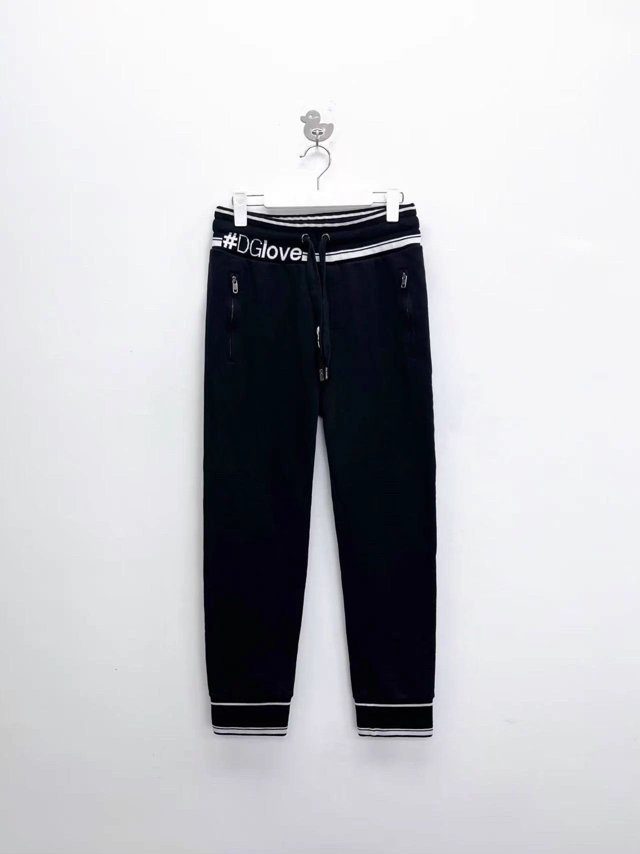 Dolce & Gabbana Dolce & Gabbana Black Floral Logo Track Pants 44 Size US 28 / EU 44 - 1 Thumbnail