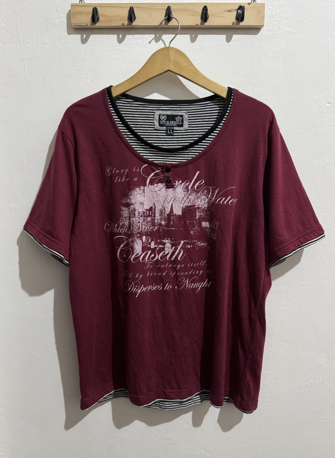 Hysteric Glamour Y2k Doubleneedle 2layer poem ifsixwasnine tshirt Size US M / EU 48-50 / 2 - 1 Thumbnail