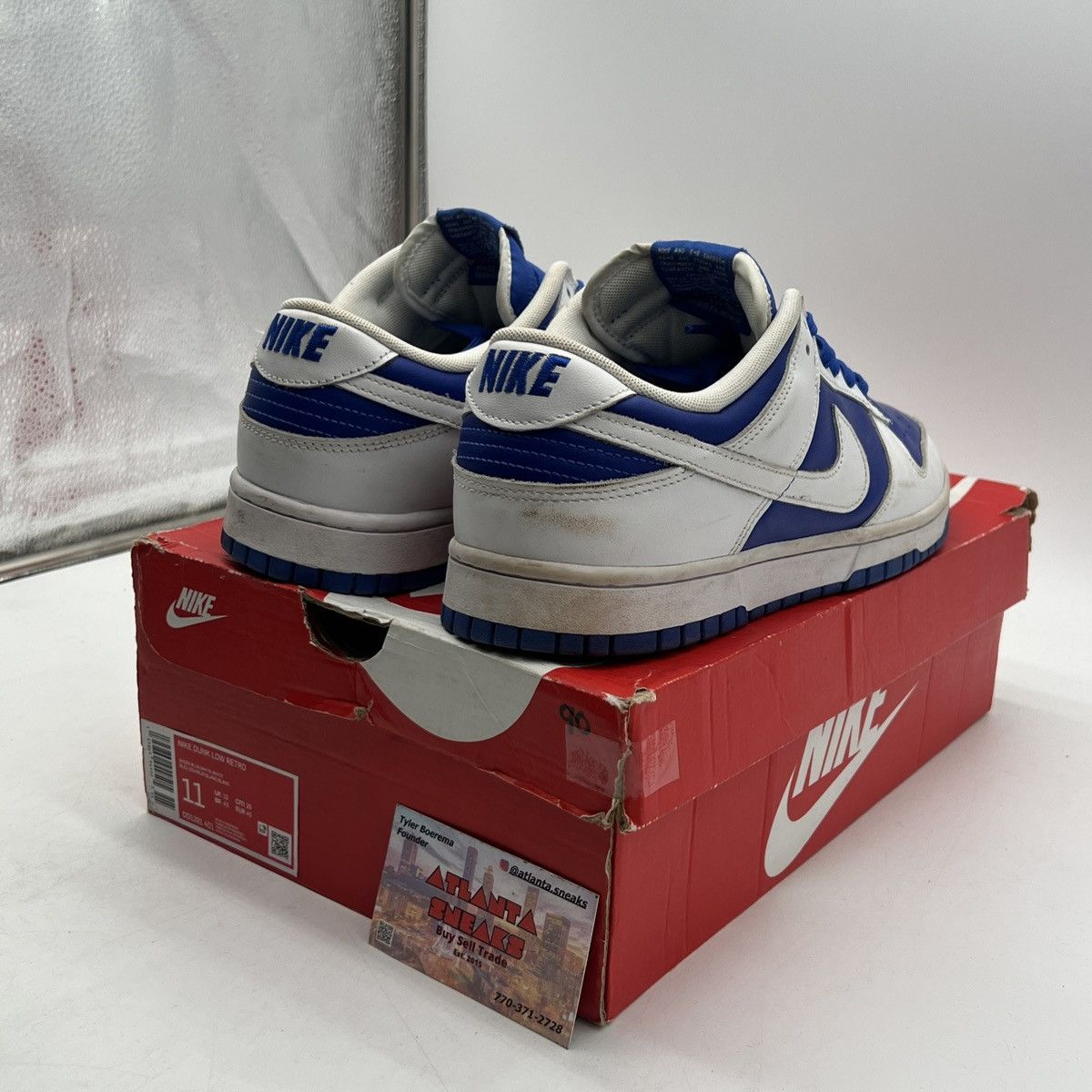 Nike Nike dunk low racer blue white Size US 11 / EU 44 - 5 Thumbnail