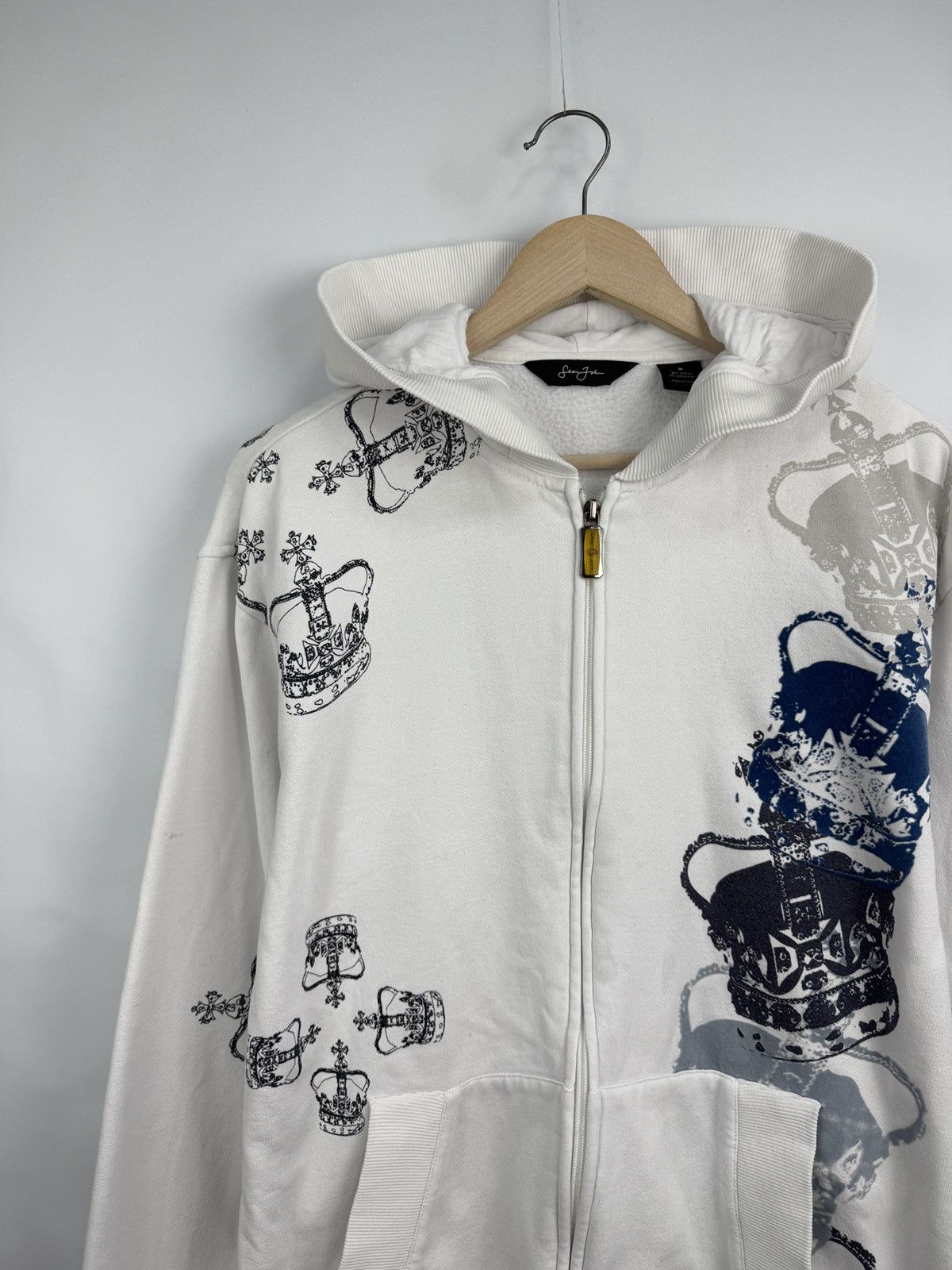 Sean John 🇺🇸 Vintage Y2K Sean John Crown Rap Zip Hoodie Rare Retro Hype Size US M / EU 48-50 / 2 - 2 Thumbnail