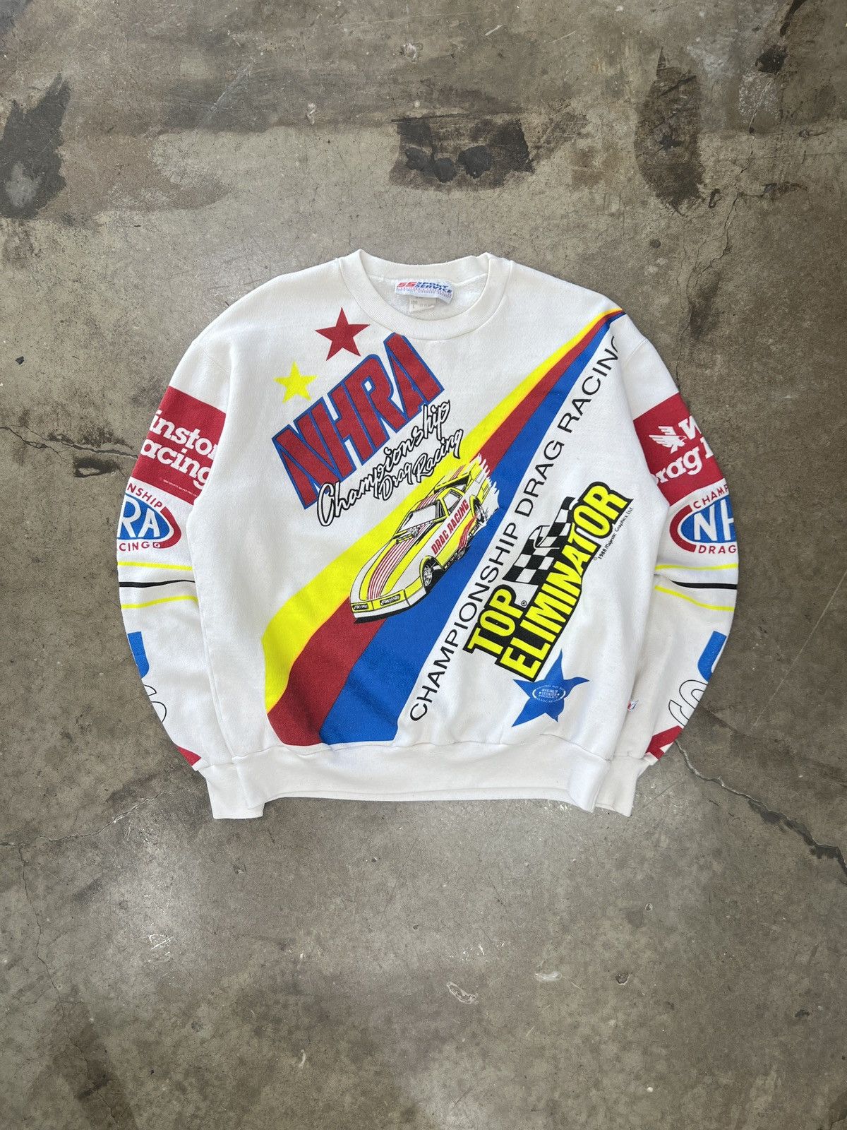 NASCAR Vintage 1988 NHRA Championship Drag Racing Crewneck Large Size US L / EU 52-54 / 3 - 6 Thumbnail