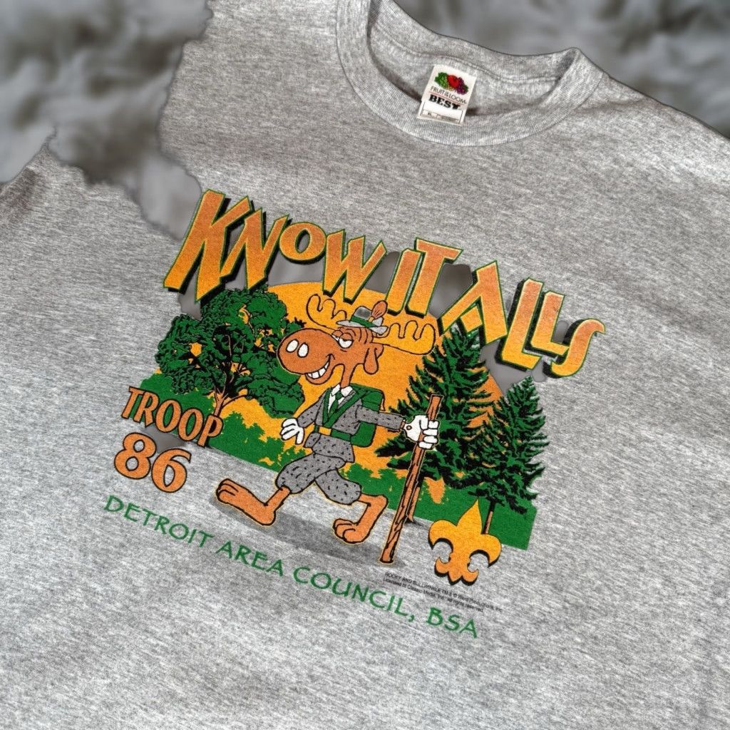 Vintage Cactus Man Ricky Singh Men's T Shirt V-Neck Sueded | Grailed