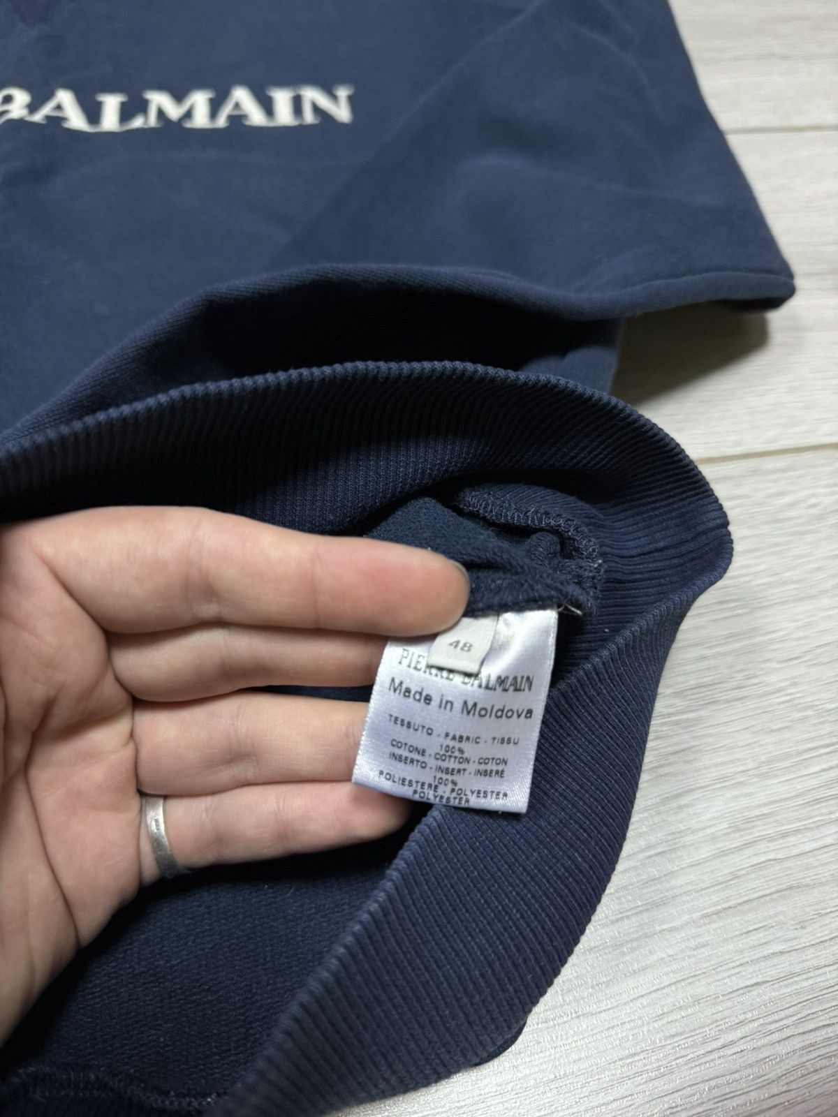 Pierre Balmain Pierre Balmain big embroidered logo letters sweatshirt Size US M / EU 48-50 / 2 - 7 Thumbnail