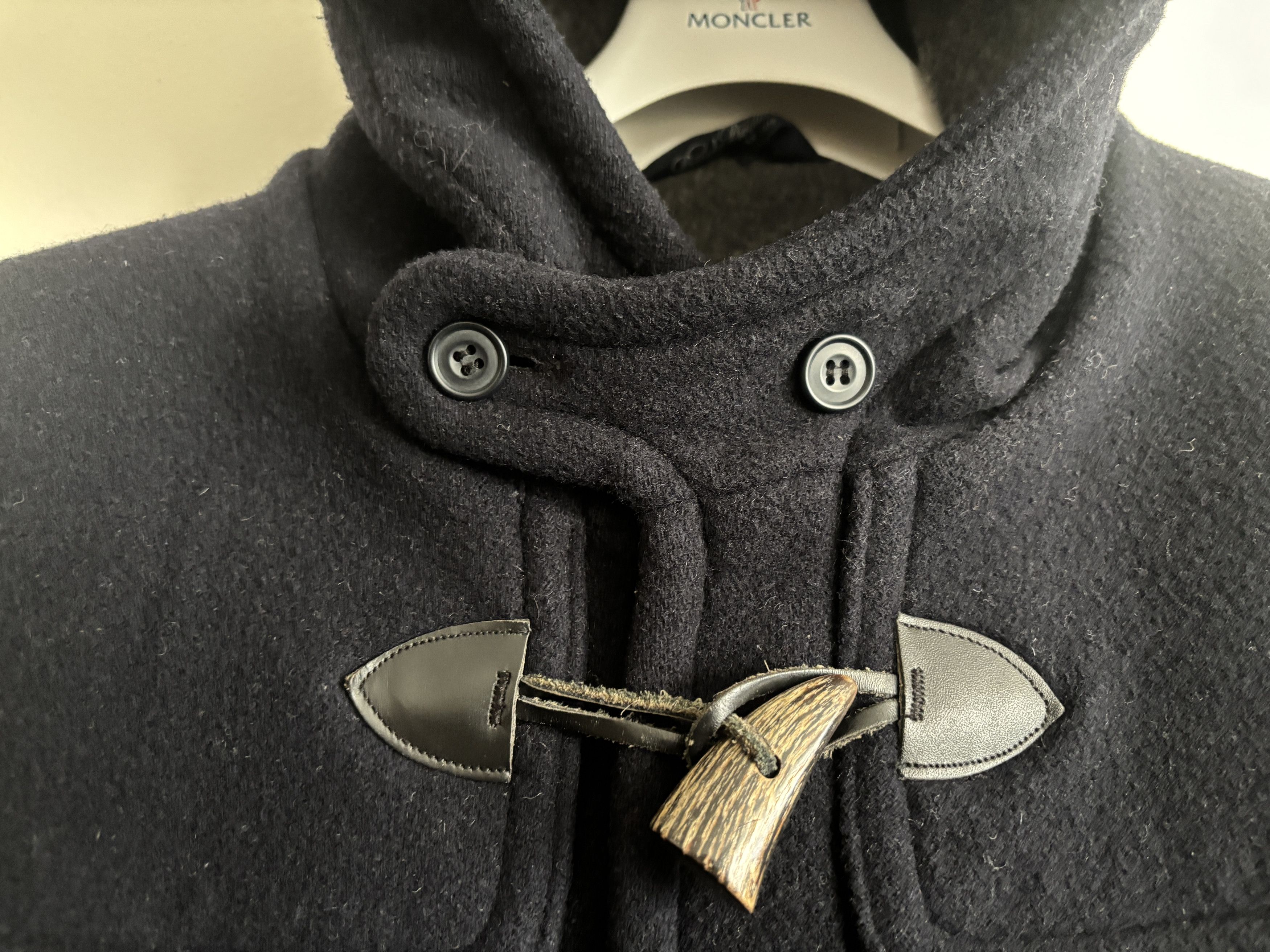 Brooks Brothers Navy Wool Cashmere Hooded Duffle Coat/ Overcoat - Large UK Size US L / EU 52-54 / 3 - 3 Thumbnail
