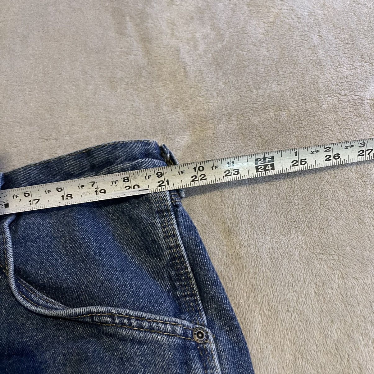 Wrangler Vintage 90s Wrangler Riggs Workwear Jeans Mens 44x32 Blue Size US 42 / EU 58 - 7 Thumbnail