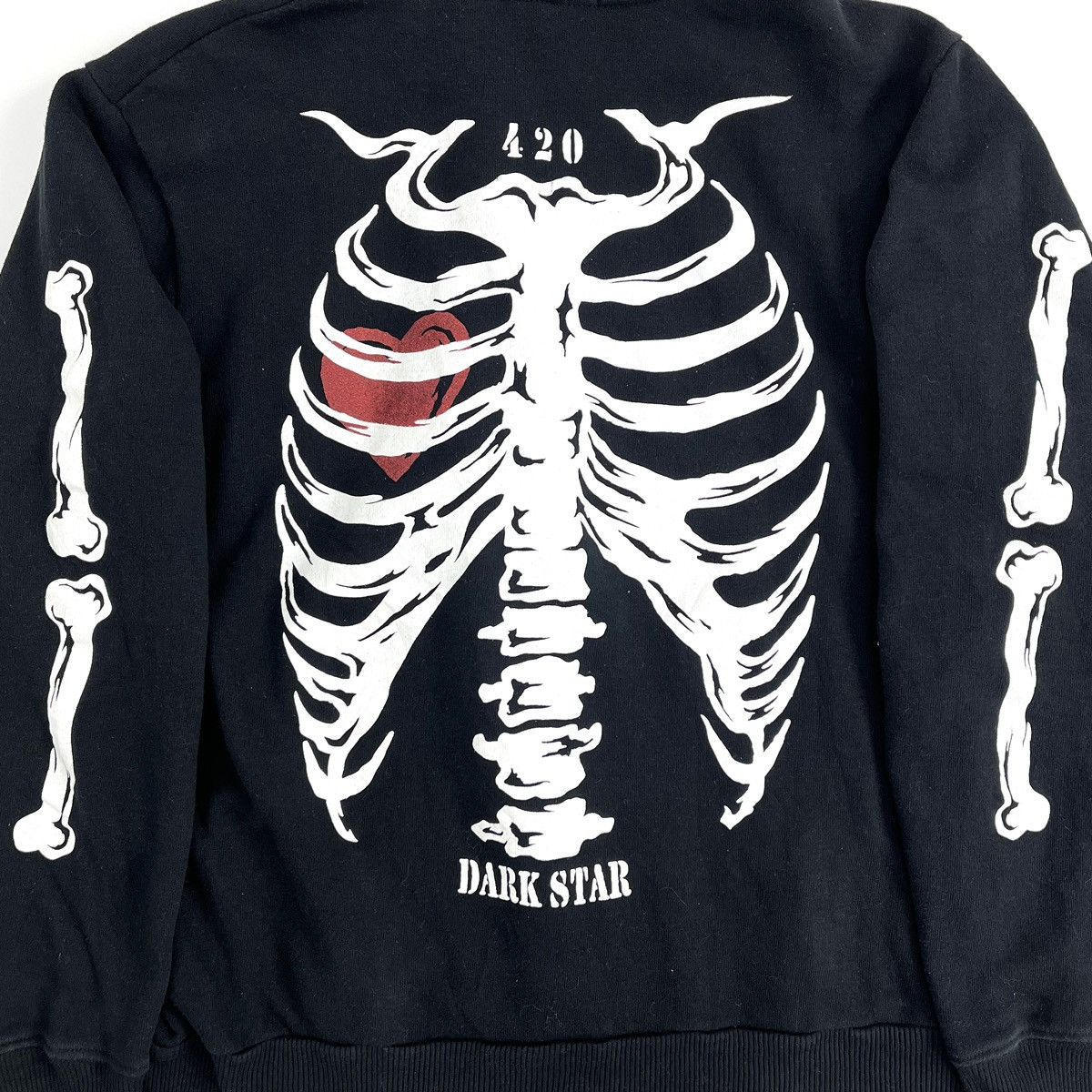 If Six Was Nine 2000s Skeleton Dangerous Warning “Love Rock” Full Zip Hoodie Size US M / EU 48-50 / 2 - 20 Thumbnail